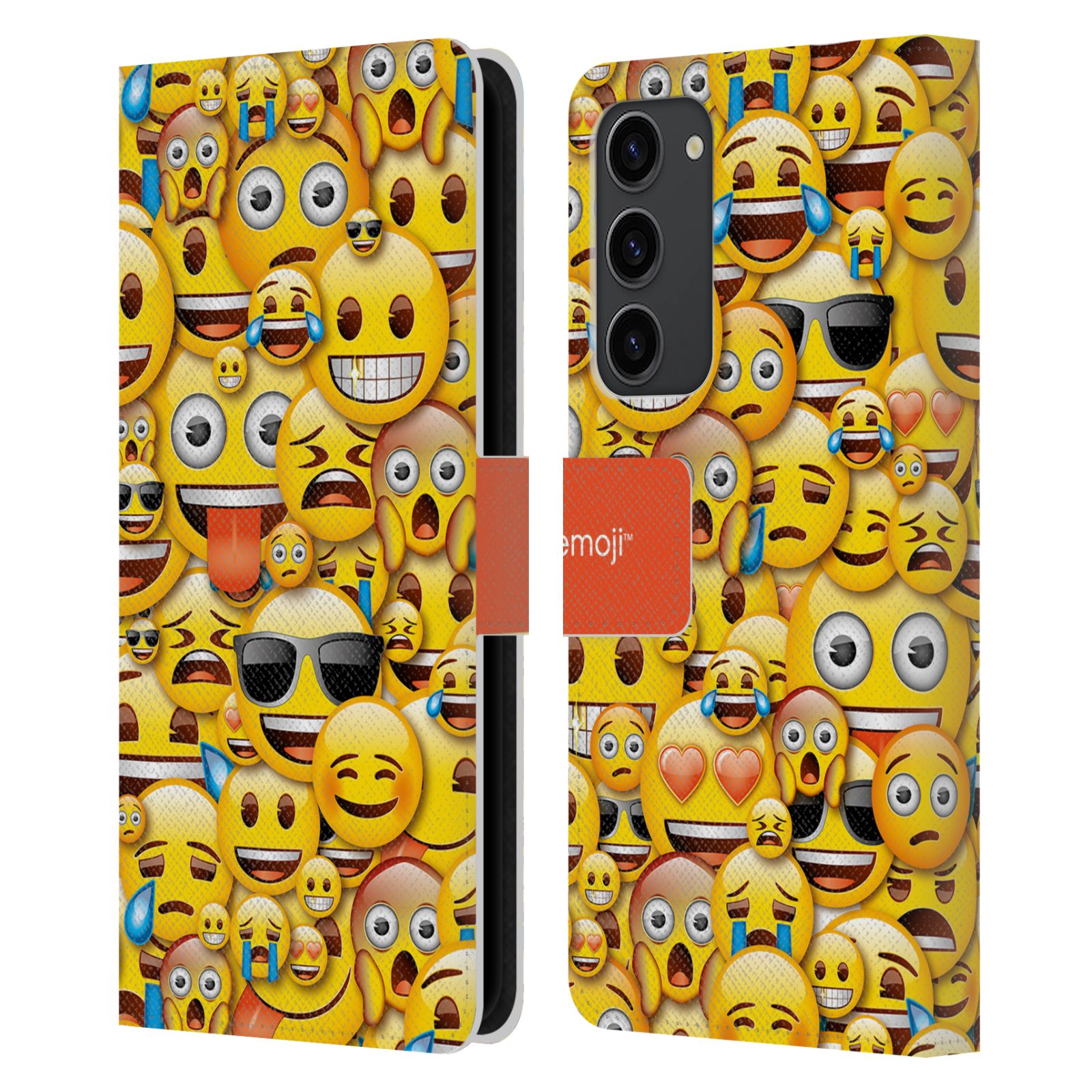Pouzdro HEAD CASE na mobil Samsung Galaxy S23+  Emoji hromada smajlíků