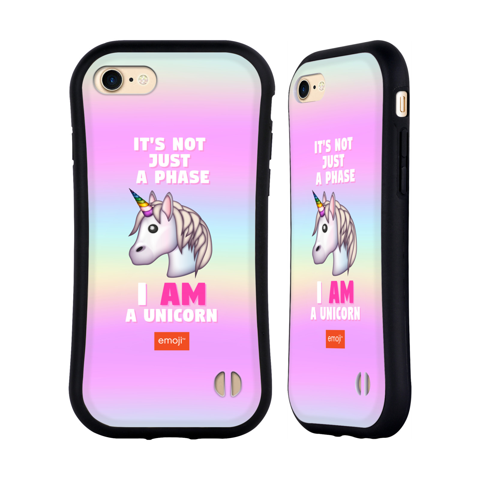 HEAD CASE odolný obal na mobil Apple Iphone 8 smajlíci oficiální kryt EMOJI vzor jednorožec růžová I AM UNICORN