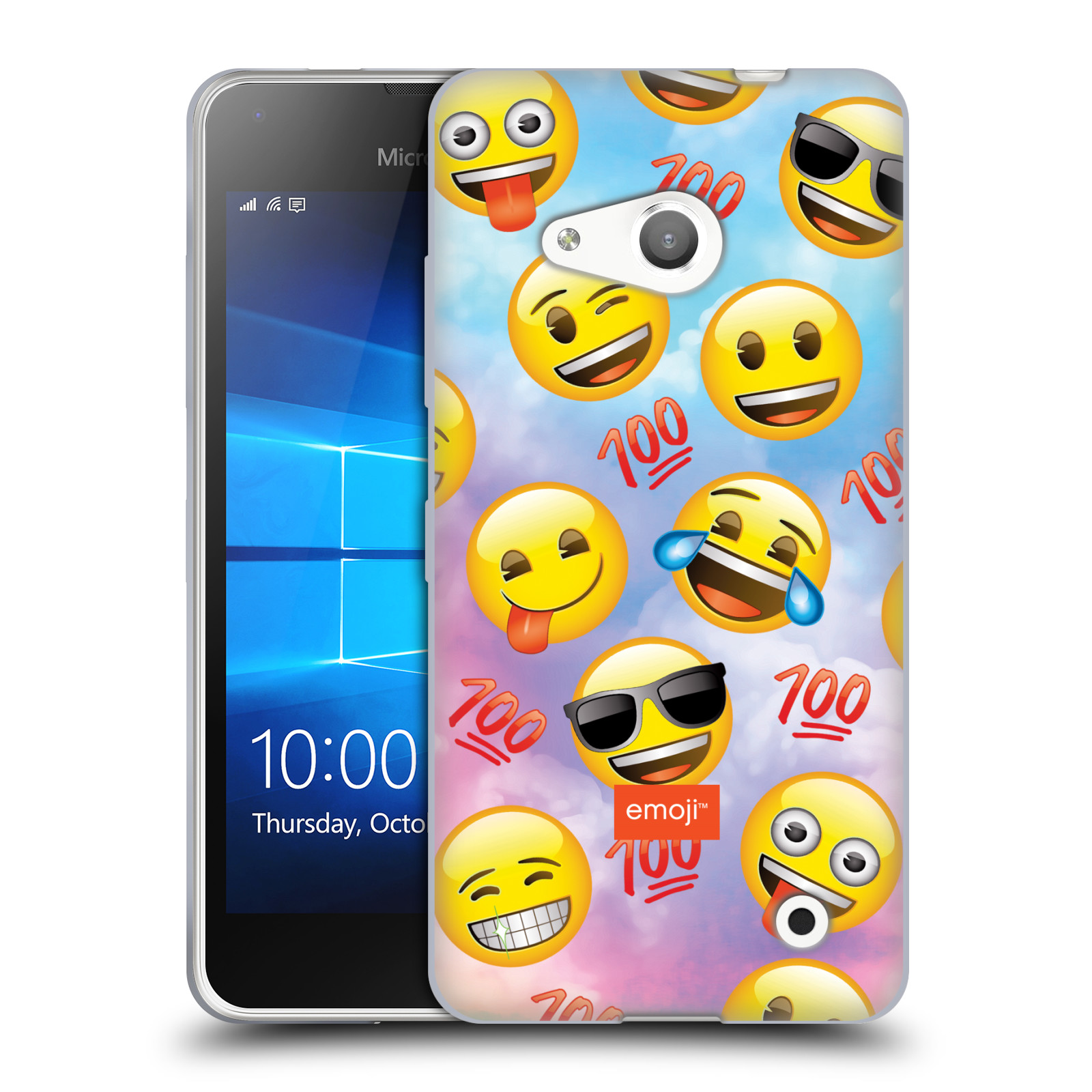 HEAD CASE silikonový obal na mobil Microsoft Lumia 550 smajlík oficiální kryt EMOJI velký smajlík štastlivci