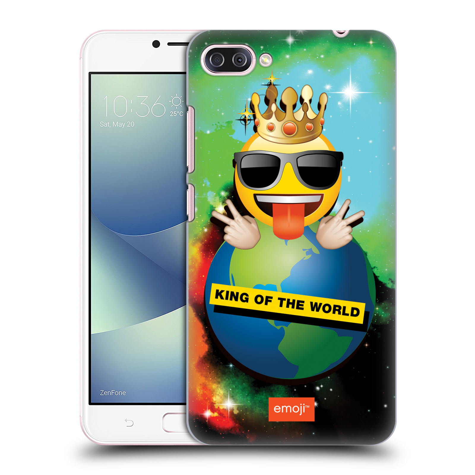 HEAD CASE plastový obal na mobil Asus Zenfone 4 MAX ZC554KL smajlík oficiální kryt EMOJI velký smajlík král světa