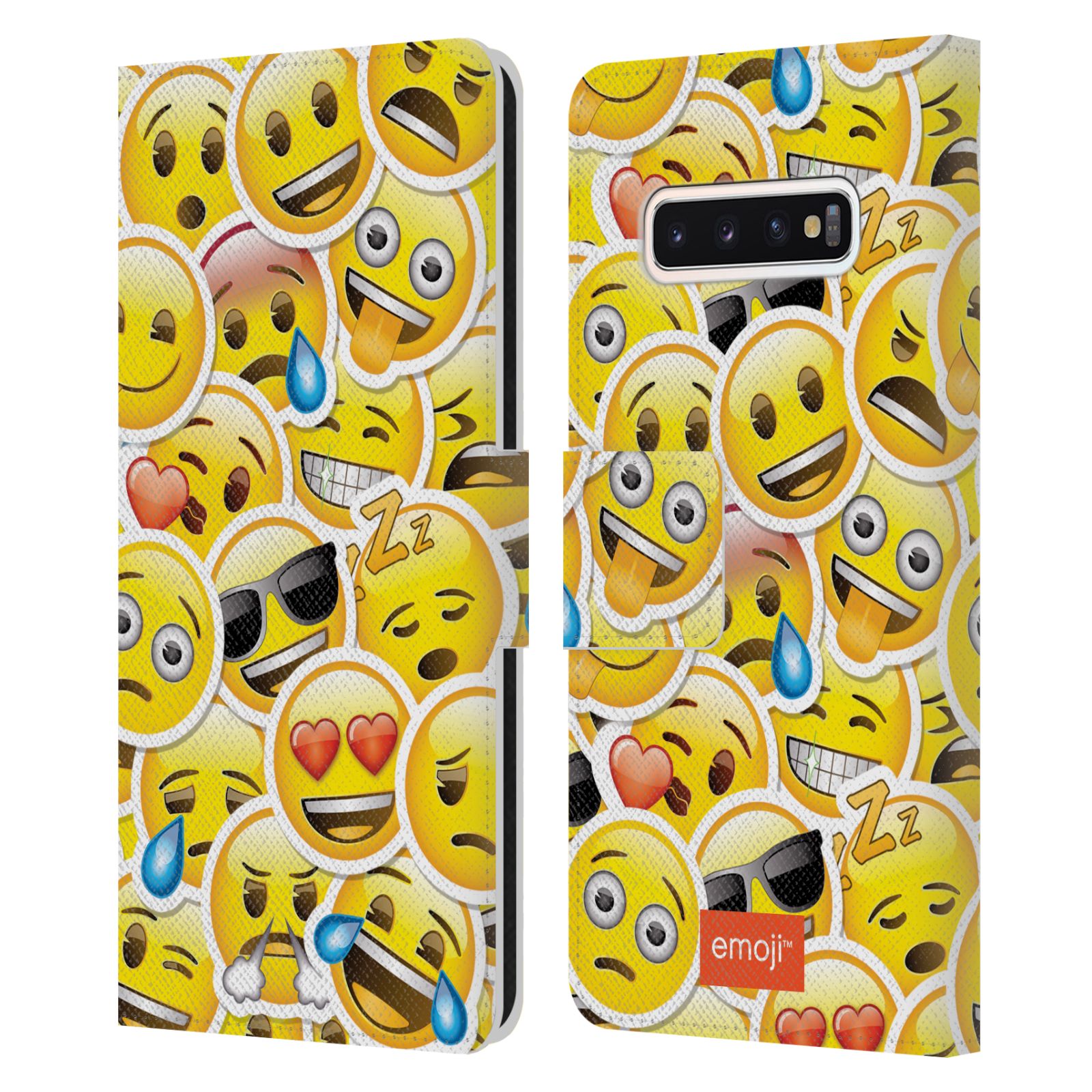Pouzdro HEAD CASE na mobil Samsung Galaxy S10  Emoji velcí smajlíci