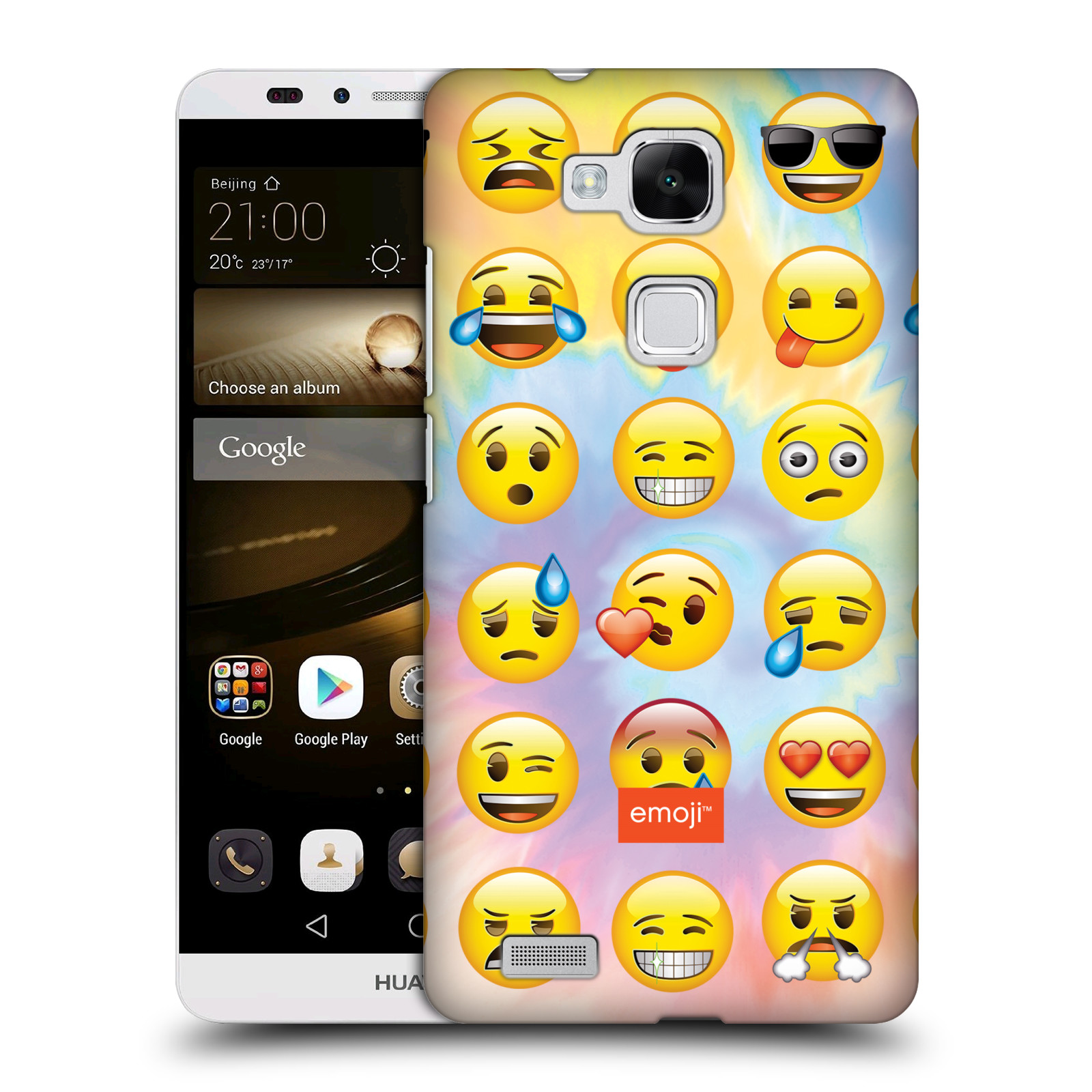 HEAD CASE plastový obal na mobil Huawei Mate 7 smajlík oficiální kryt EMOJI nálada