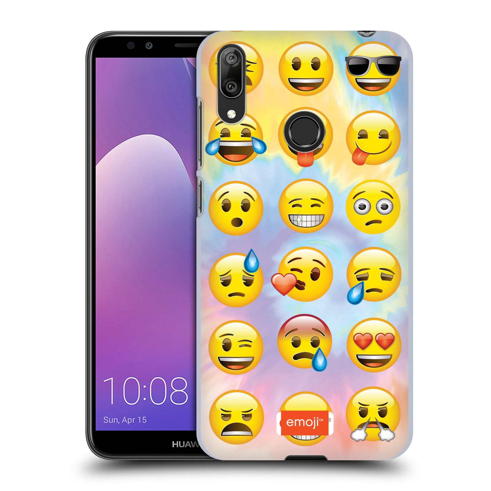 Pouzdro na mobil Huawei Y7 2019 - Head Case - smajlík oficiální kryt EMOJI nálada