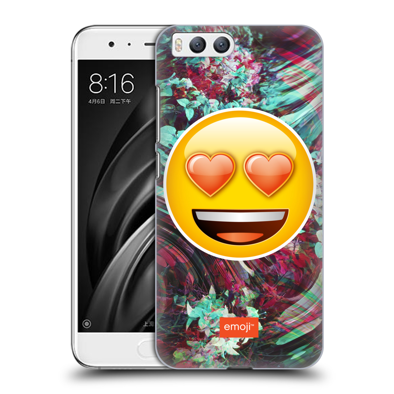 Pouzdro na mobil Xiaomi MI6 - HEAD CASE - Emoji smajlík srdíčka v očích