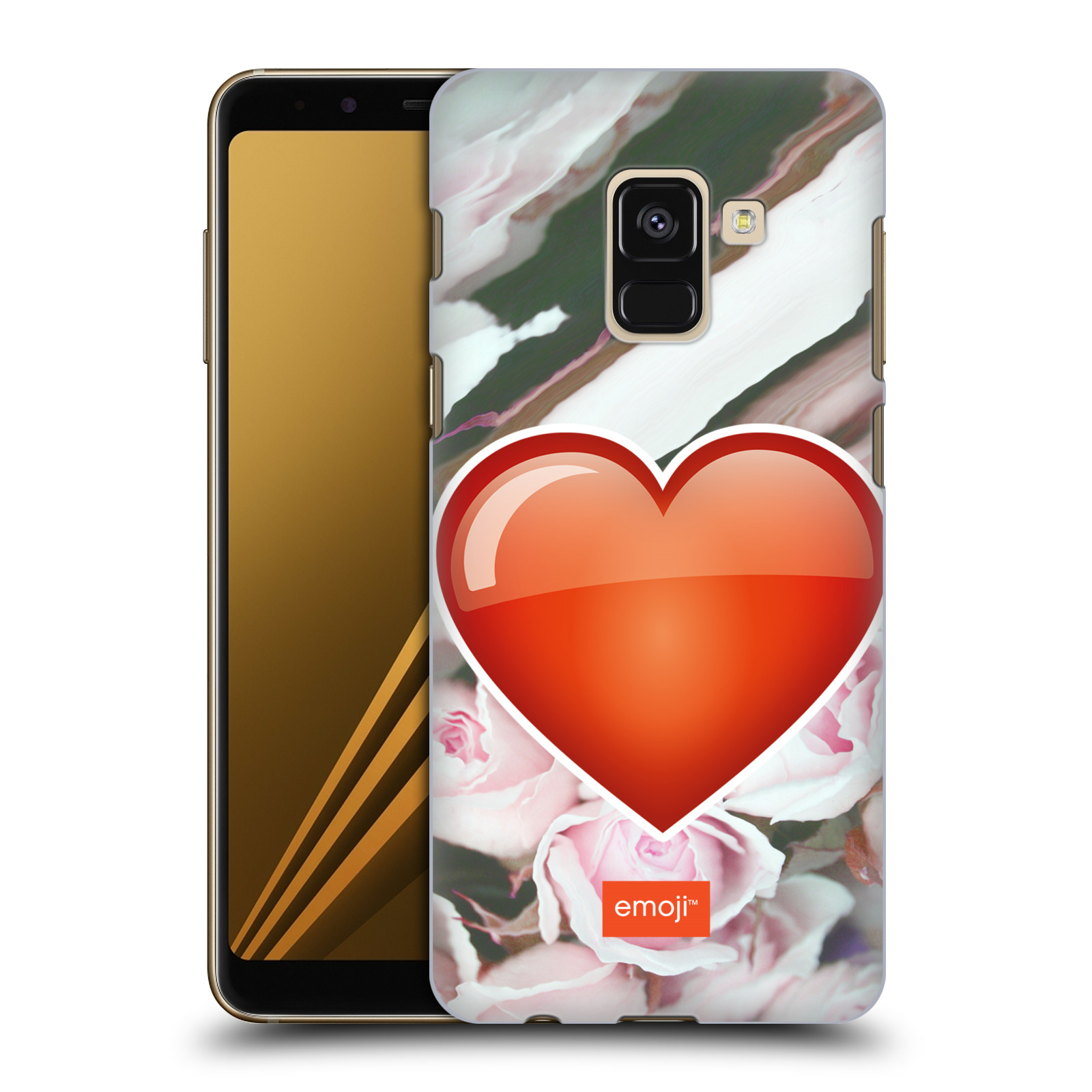 Pouzdro na mobil Samsung Galaxy A8+ 2018, A8 PLUS 2018 - HEAD CASE - Emoji srdíčko