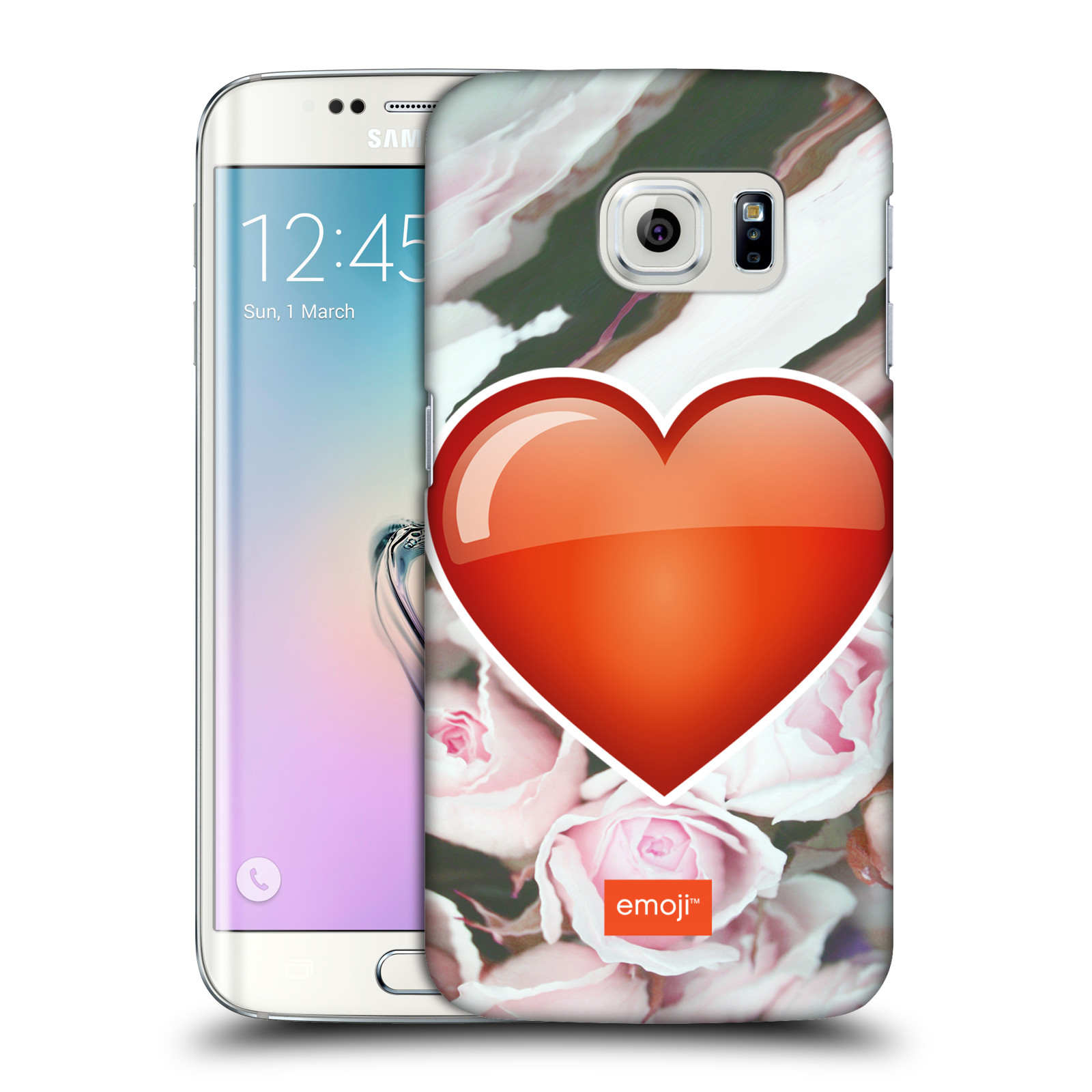Pouzdro na mobil Samsung Galaxy S6 EDGE - HEAD CASE - Emoji srdíčko