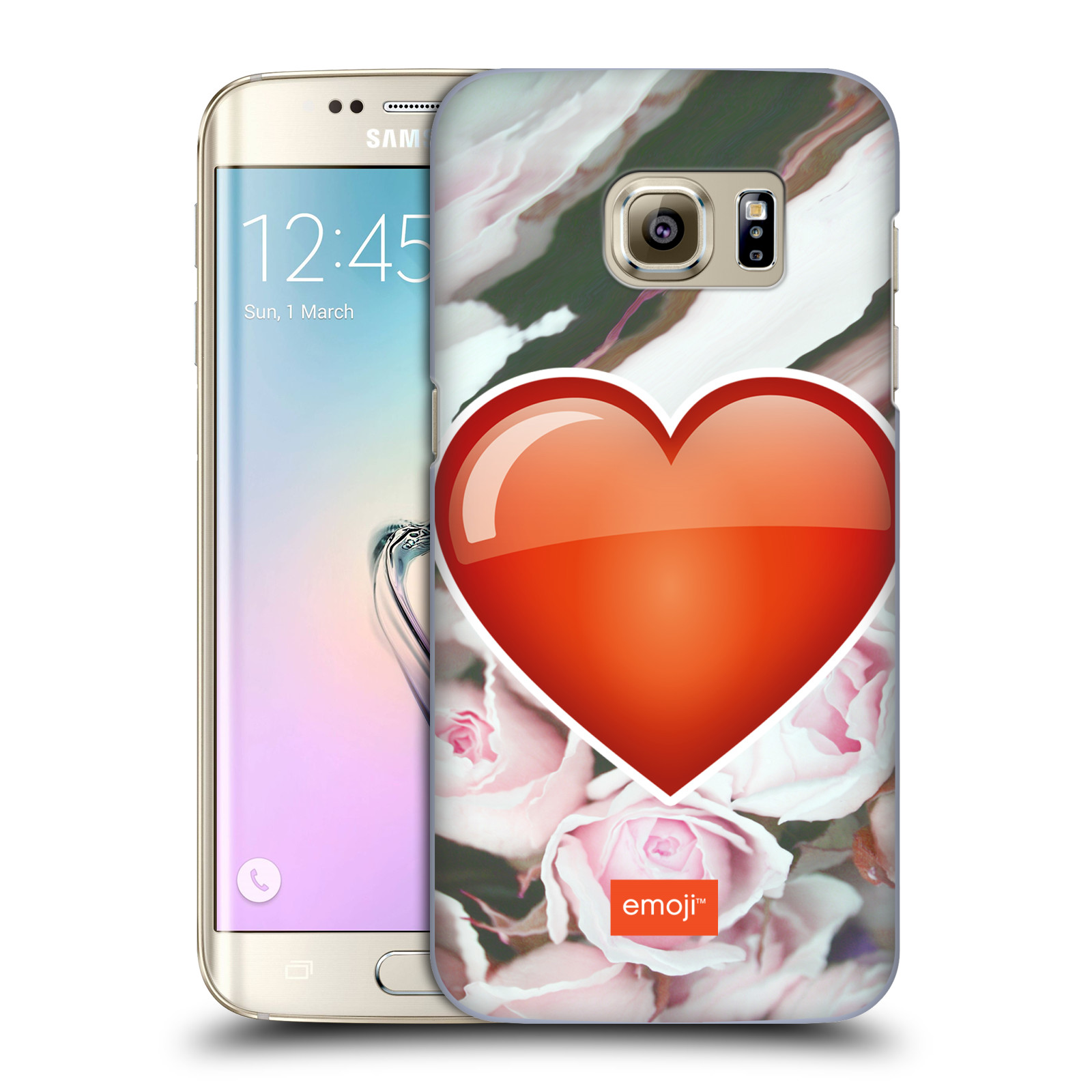 Pouzdro na mobil Samsung Galaxy S7 EDGE - HEAD CASE - Emoji srdíčko