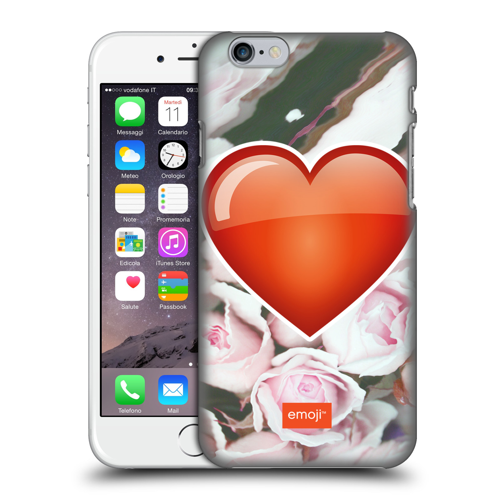 Pouzdro na mobil Apple Iphone 6/6S - HEAD CASE - Emoji srdíčko