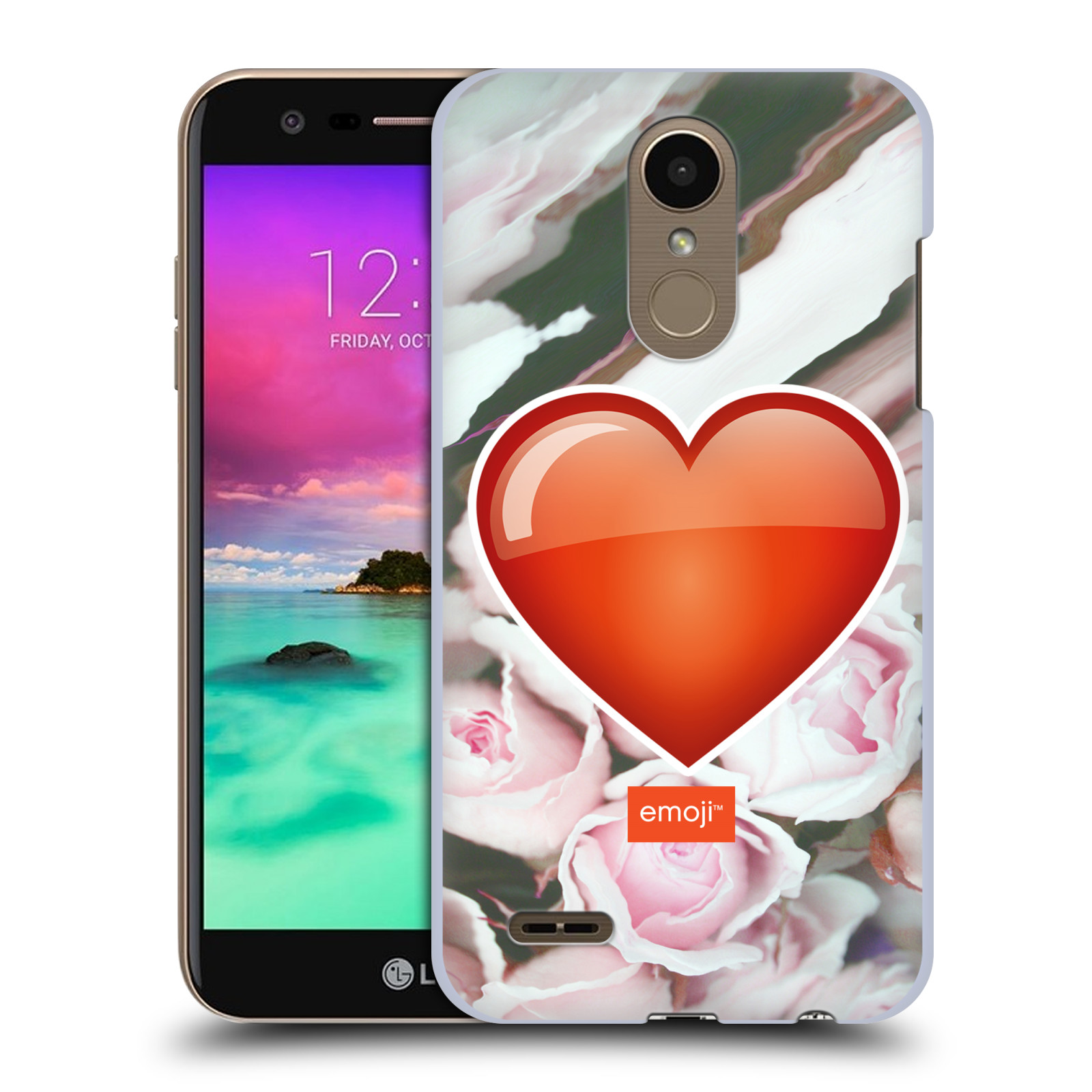 Pouzdro na mobil LG K10 2018 - HEAD CASE - Emoji srdíčko