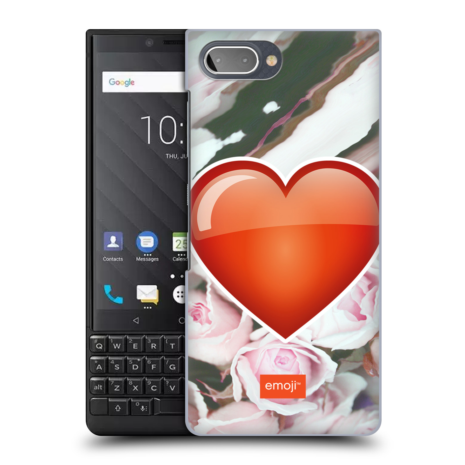 Pouzdro na mobil Blackberry KEY 2 - HEAD CASE - Emoji srdíčko