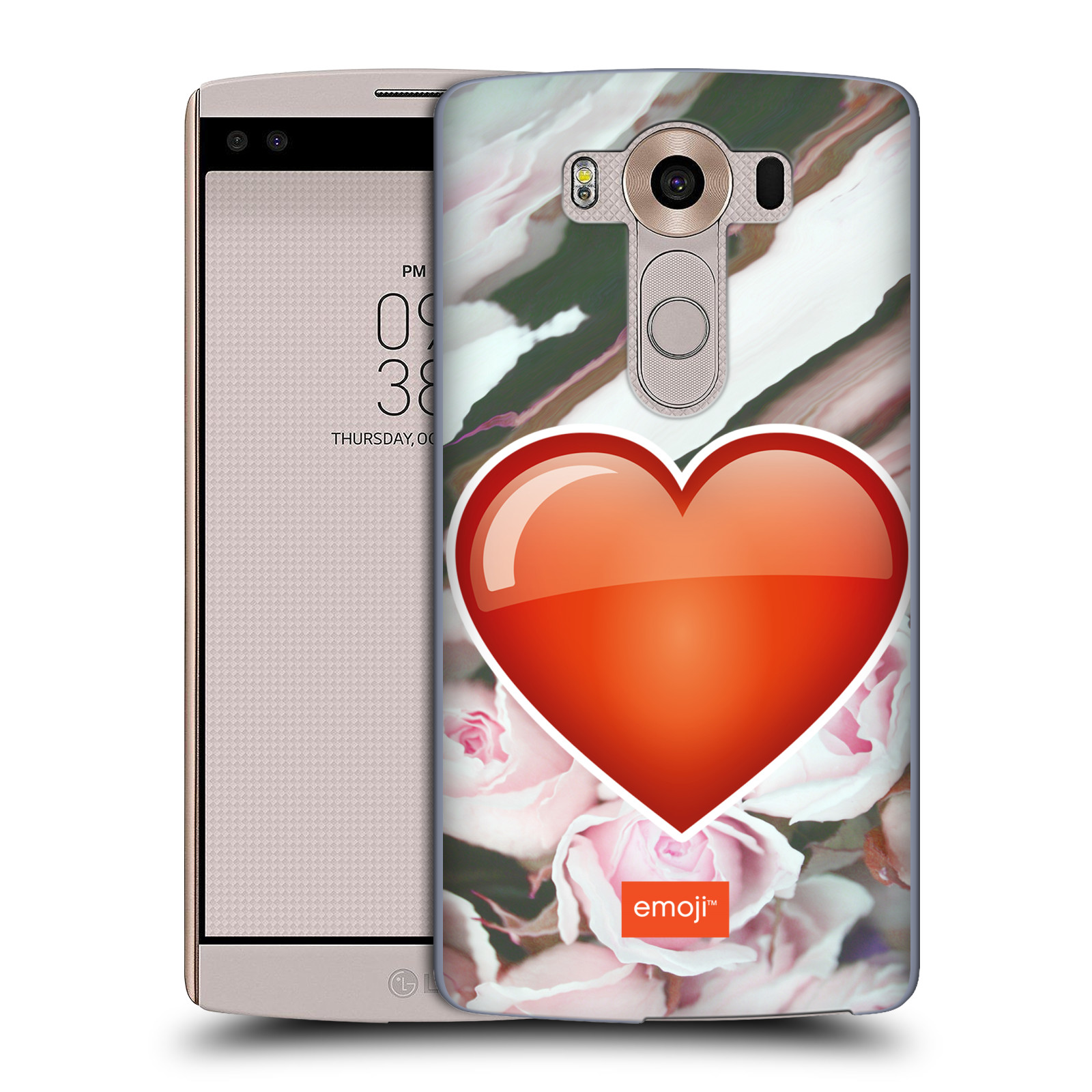 Pouzdro na mobil LG V10 - HEAD CASE - Emoji srdíčko