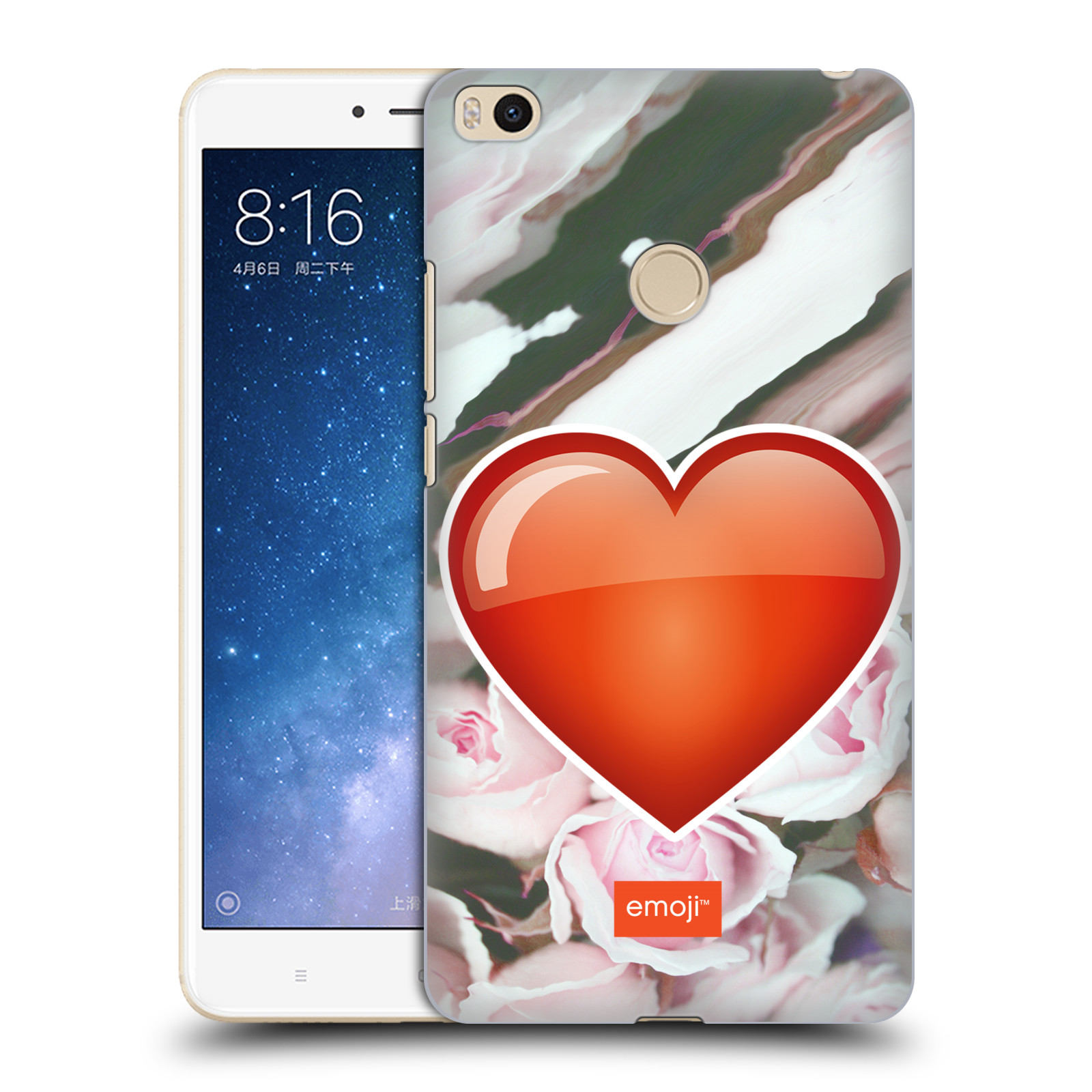 Pouzdro na mobil Xiaomi Mi Max 2 - HEAD CASE - Emoji srdíčko
