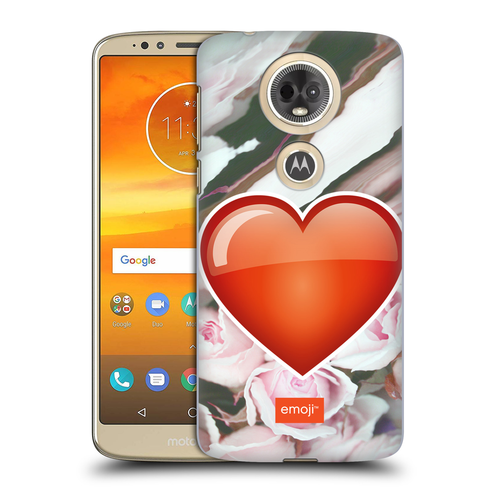 Pouzdro na mobil Motorola Moto E5 PLUS - HEAD CASE - Emoji srdíčko