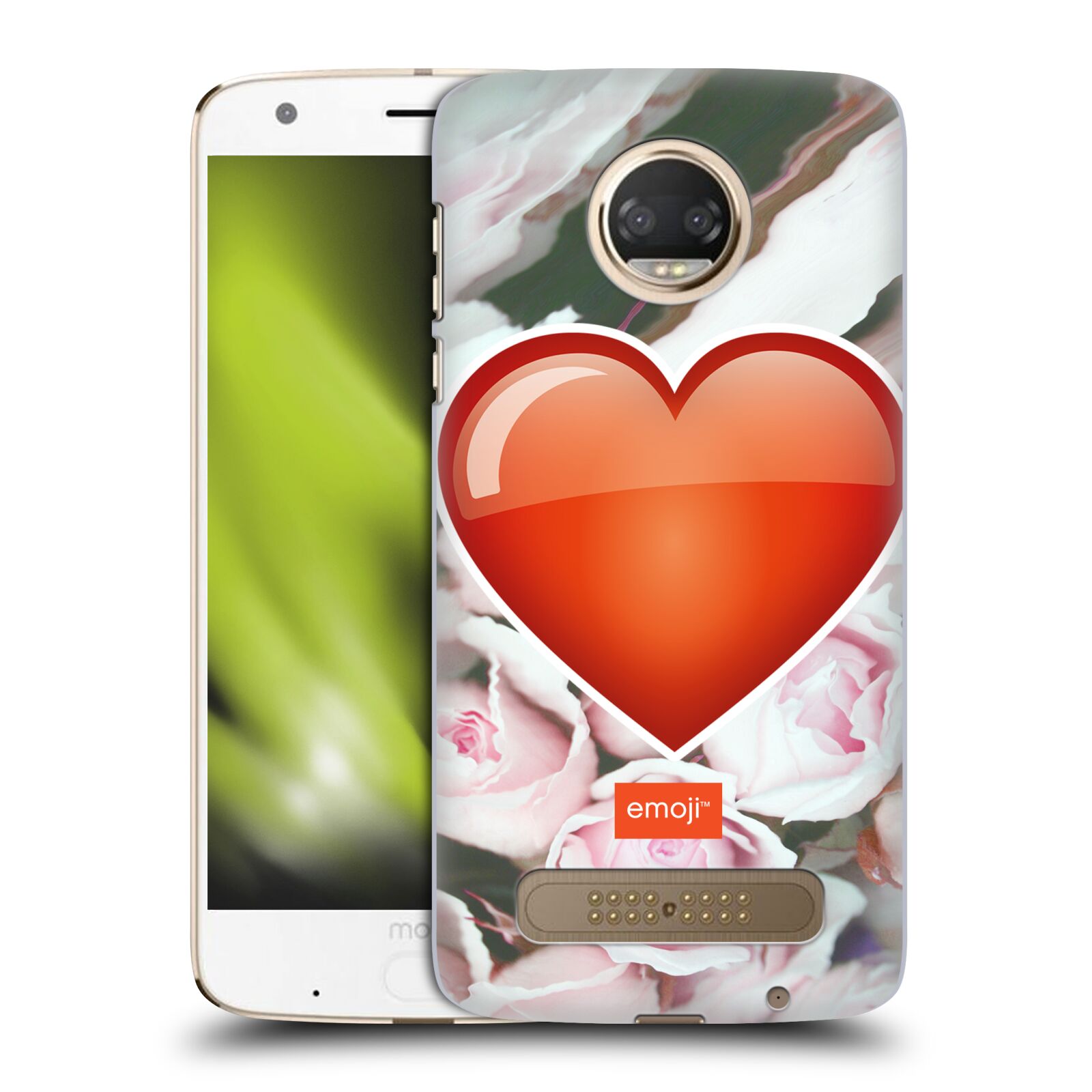 Pouzdro na mobil Motorola Moto Z2 PLAY - HEAD CASE - Emoji srdíčko