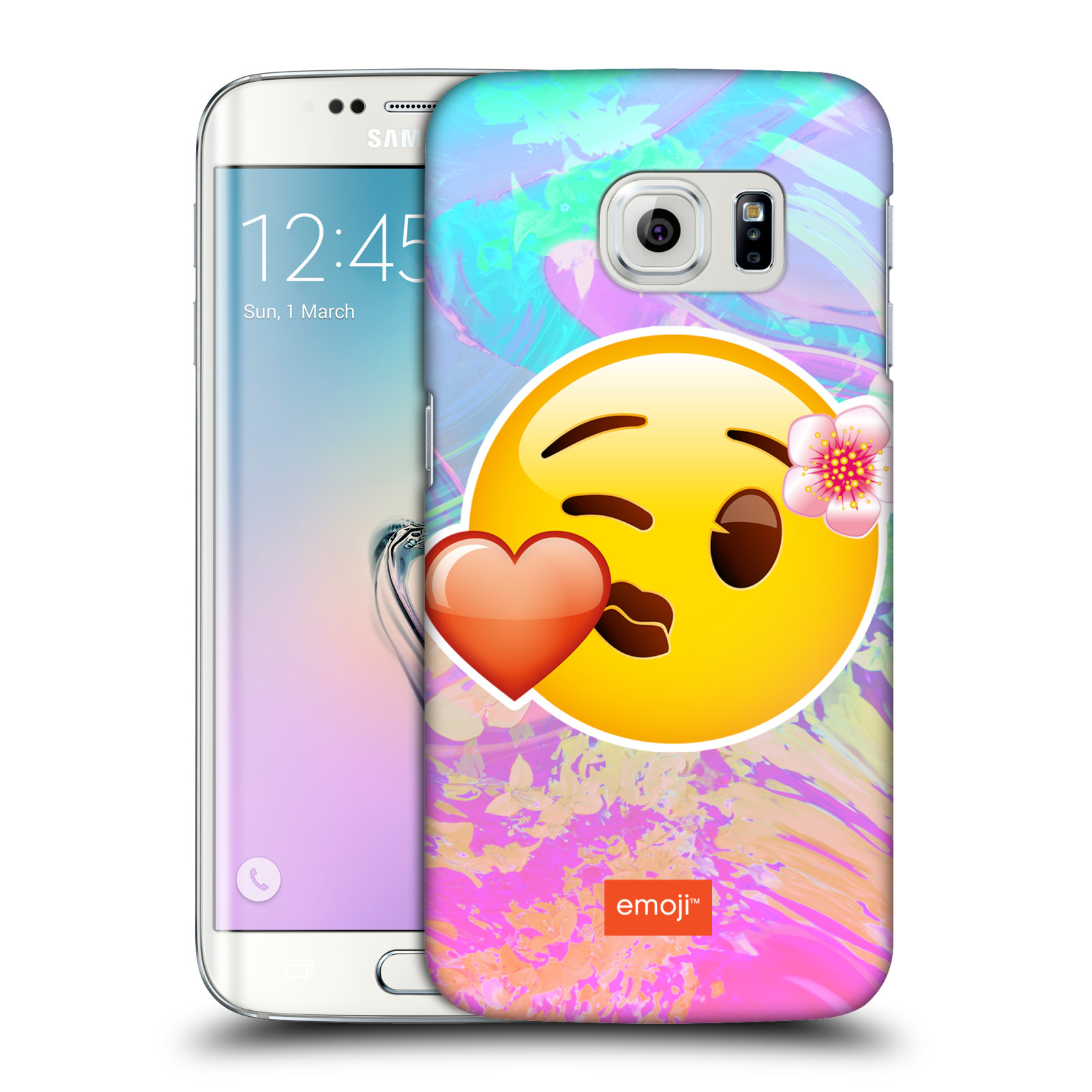 Pouzdro na mobil Samsung Galaxy S6 EDGE - HEAD CASE - Emoji smajlík pusinka