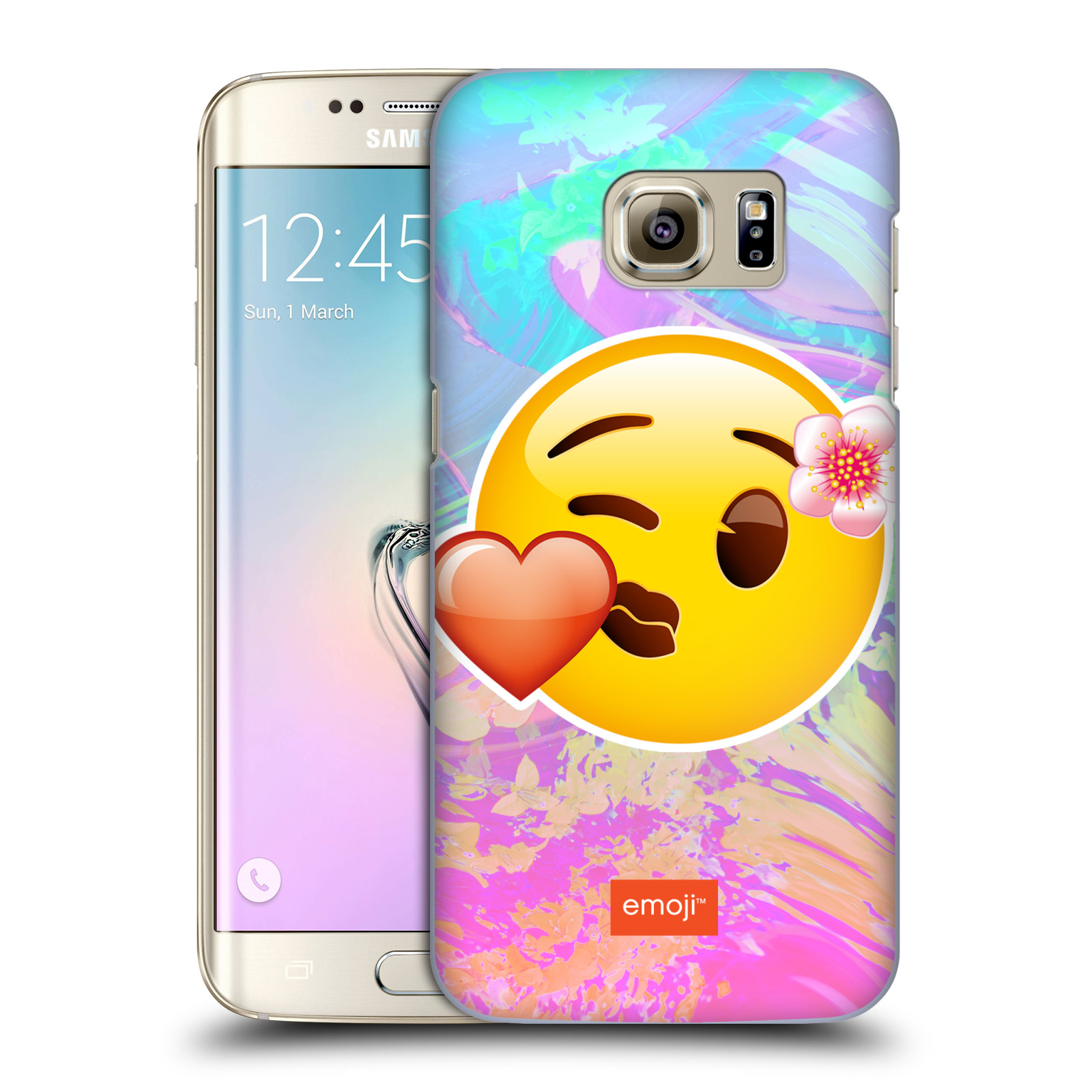 Pouzdro na mobil Samsung Galaxy S7 EDGE - HEAD CASE - Emoji smajlík pusinka