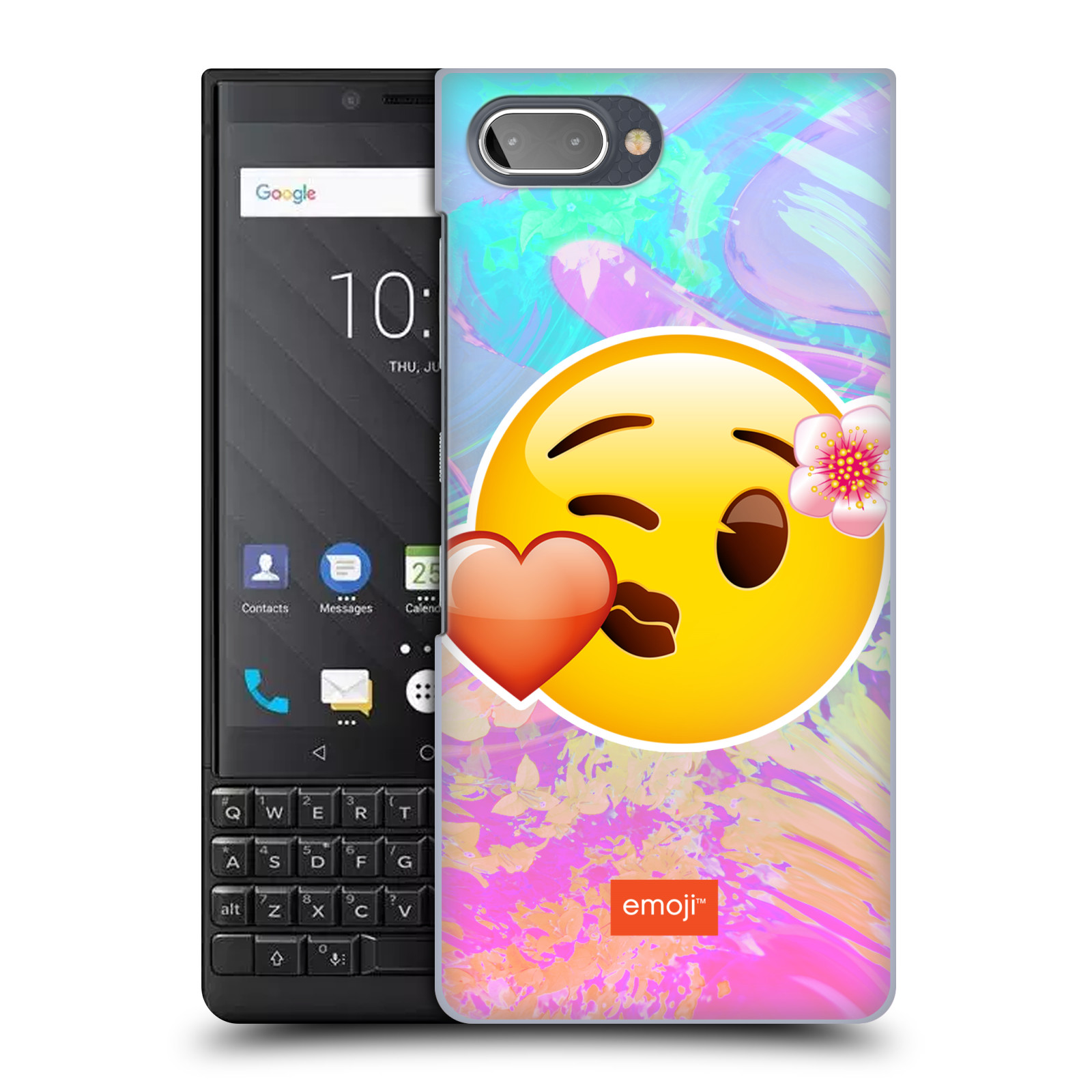 Pouzdro na mobil Blackberry KEY 2 - HEAD CASE - Emoji smajlík pusinka