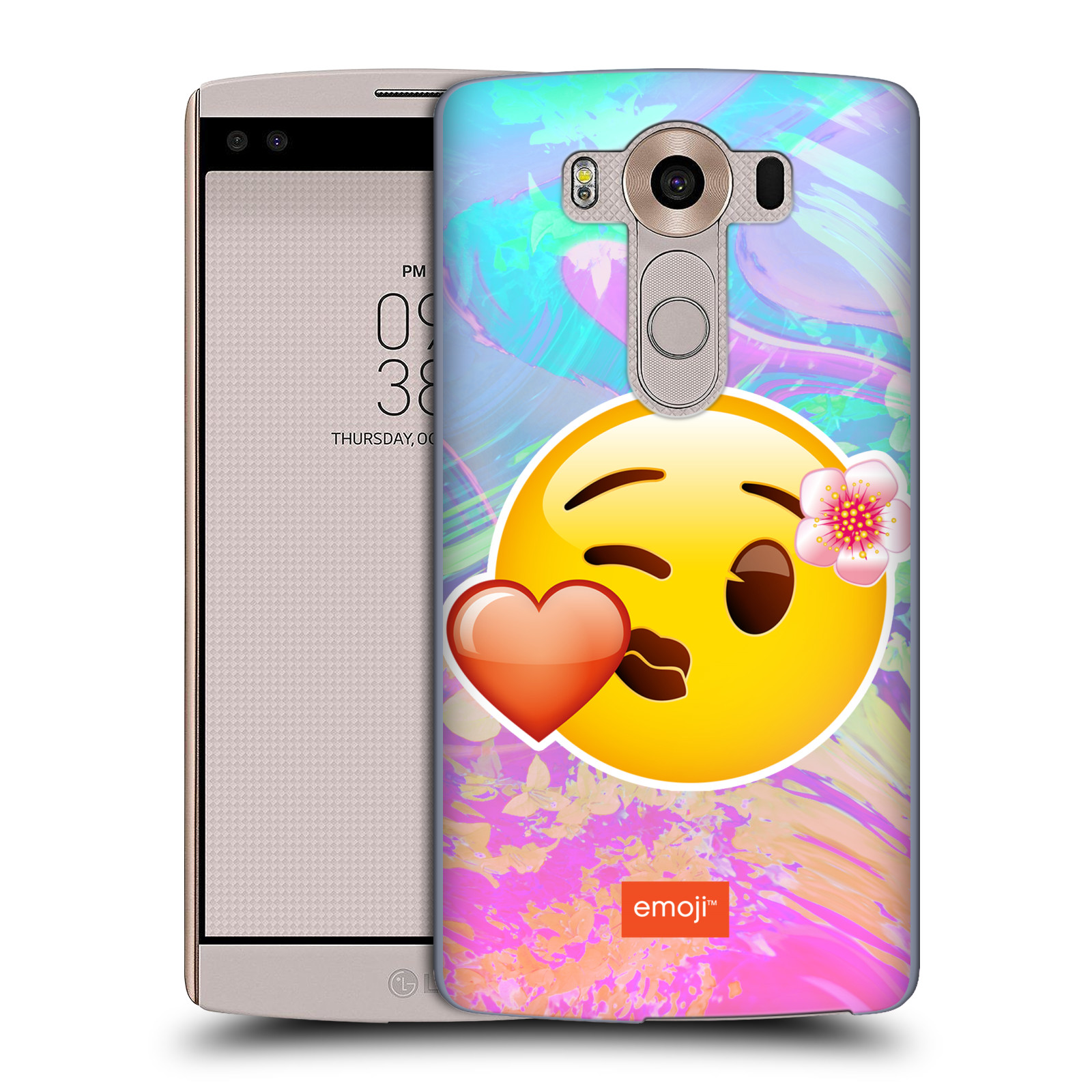 Pouzdro na mobil LG V10 - HEAD CASE - Emoji smajlík pusinka