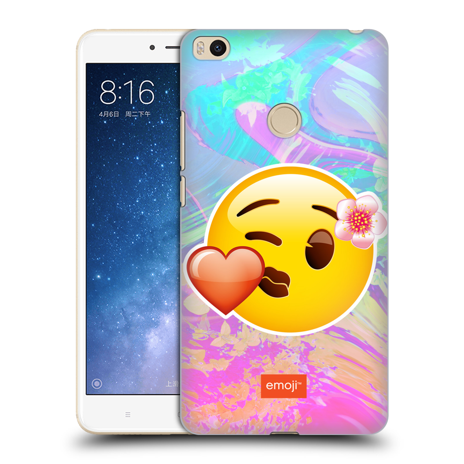 Pouzdro na mobil Xiaomi Mi Max 2 - HEAD CASE - Emoji smajlík pusinka