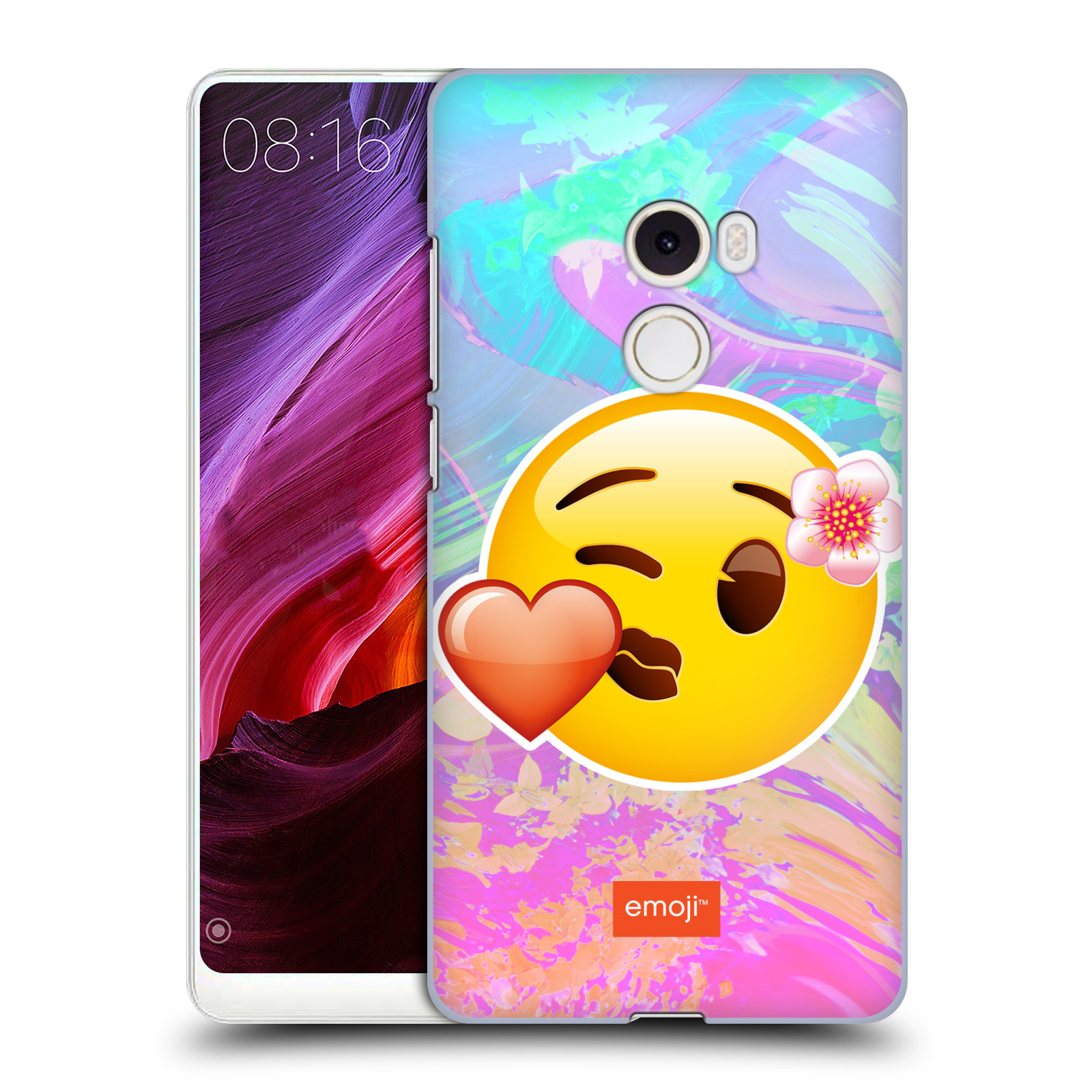 Pouzdro na mobil Xiaomi Mi Mix 2 - HEAD CASE - Emoji smajlík pusinka