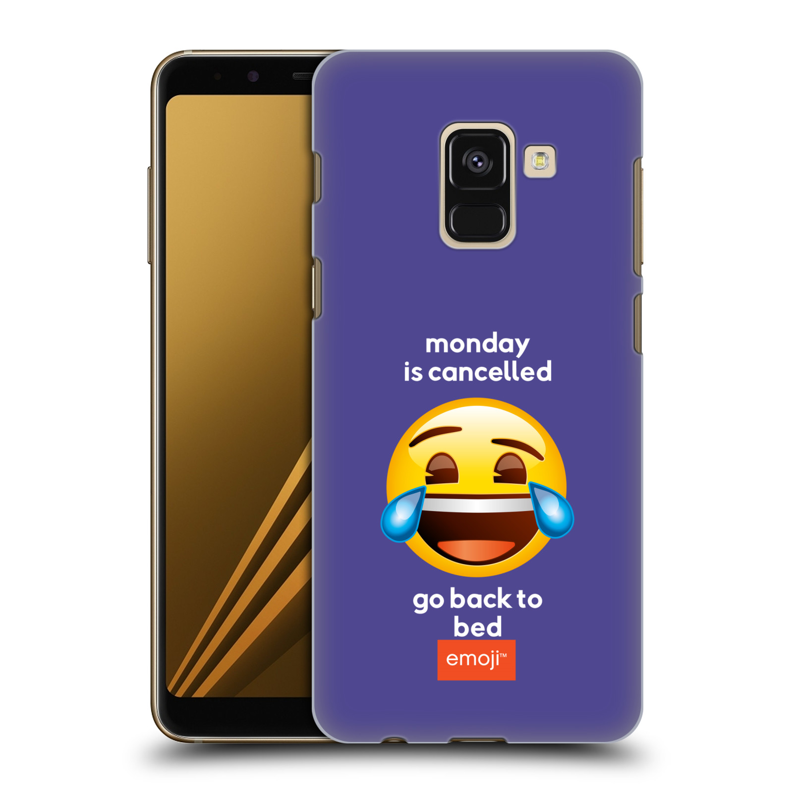 Pouzdro na mobil Samsung Galaxy A8+ 2018, A8 PLUS 2018 - HEAD CASE - Emoji smějící se smajlík pondělí