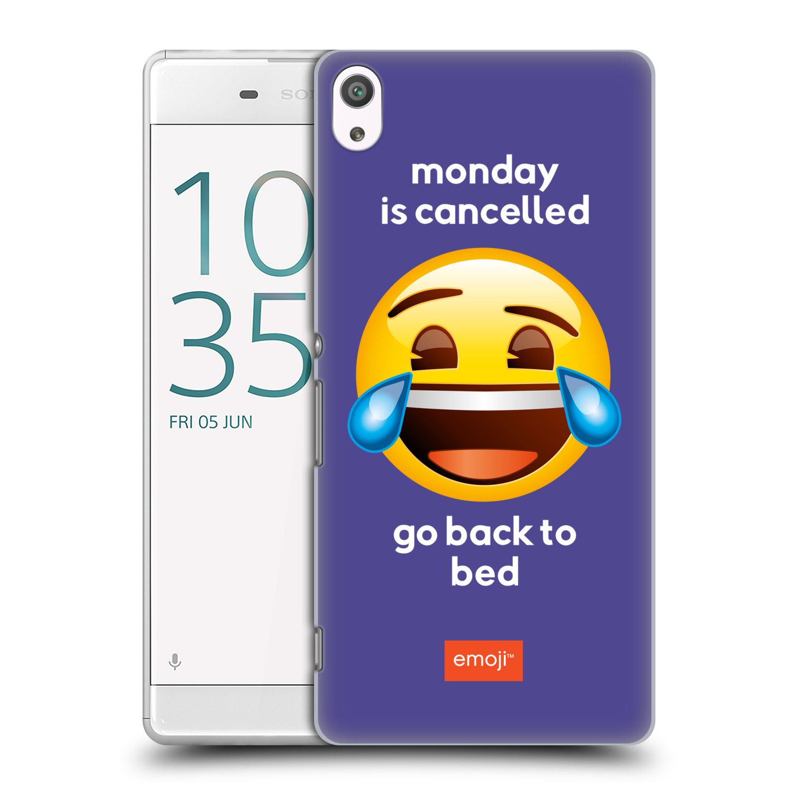 Pouzdro na mobil Sony Xperia XA ULTRA - HEAD CASE - Emoji smějící se smajlík pondělí