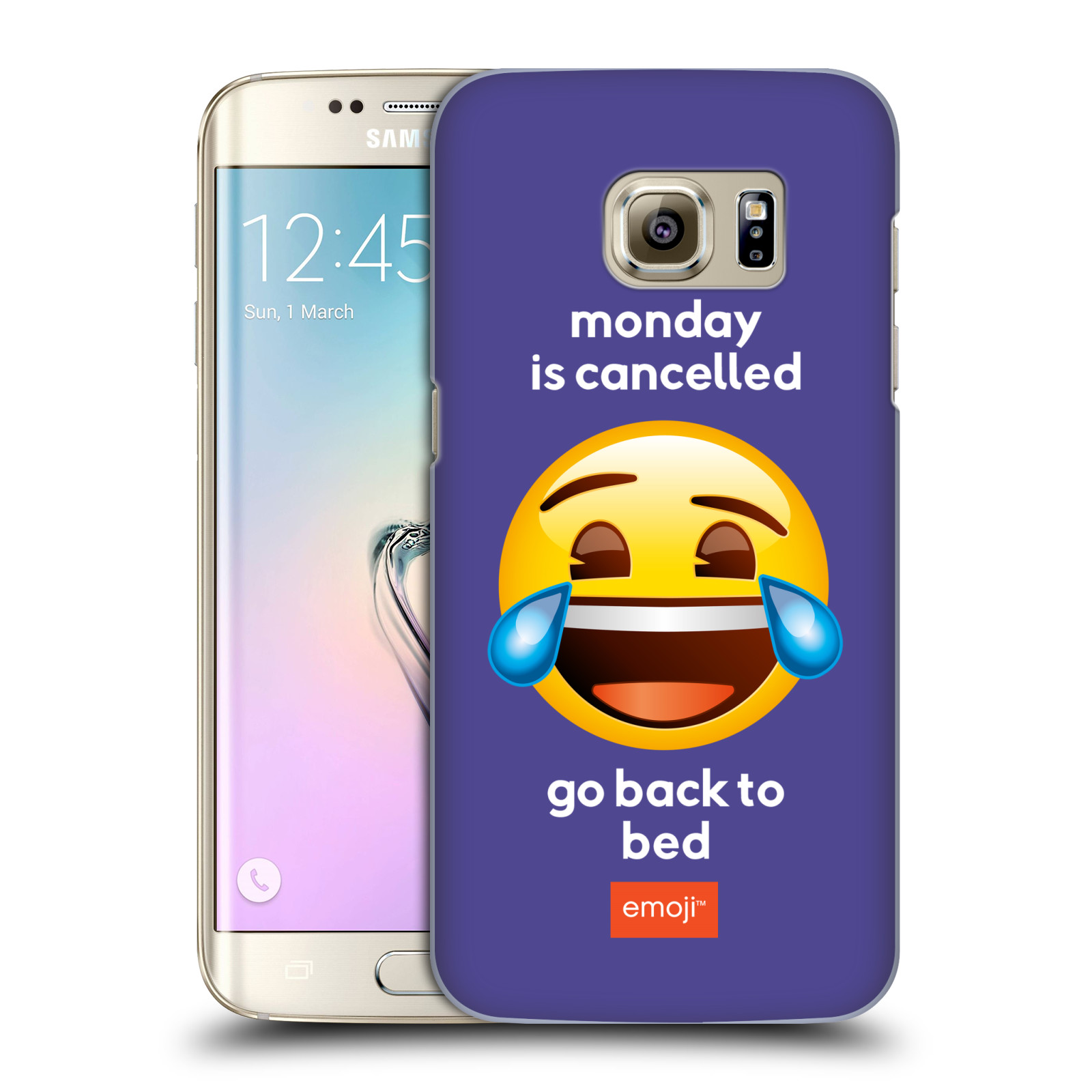 Pouzdro na mobil Samsung Galaxy S7 EDGE - HEAD CASE - Emoji smějící se smajlík pondělí