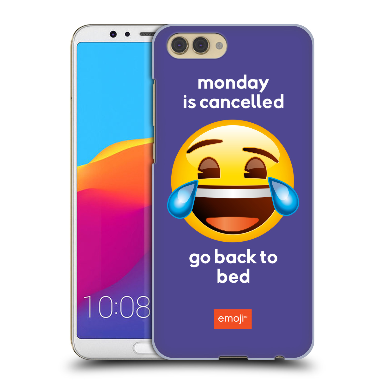 Pouzdro na mobil HONOR View 10 / V10 - HEAD CASE - Emoji smějící se smajlík pondělí
