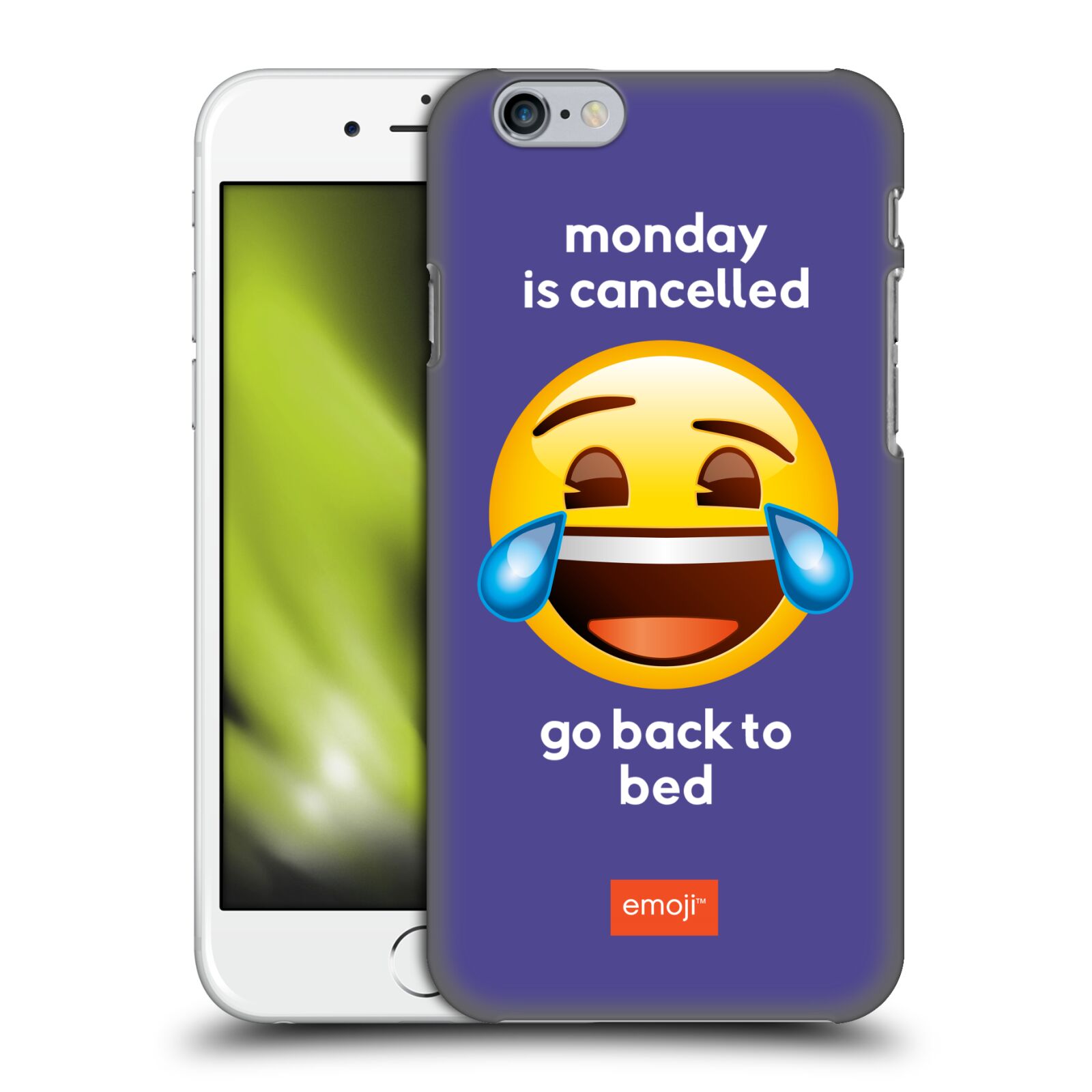 Pouzdro na mobil Apple Iphone 6/6S - HEAD CASE - Emoji smějící se smajlík pondělí