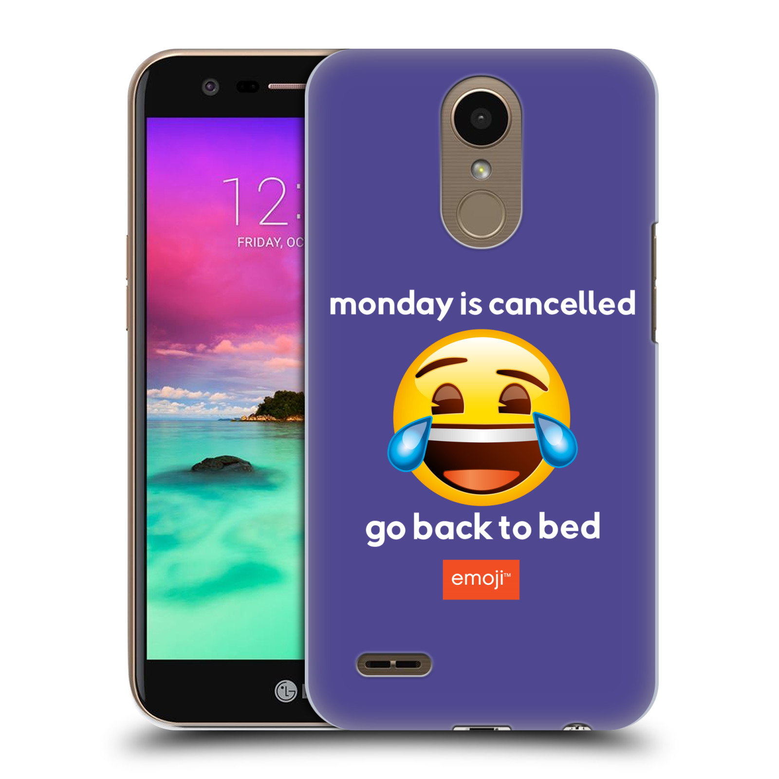 Pouzdro na mobil LG K10 2017 / K10 2017 DUAL SIM - HEAD CASE - Emoji smějící se smajlík pondělí
