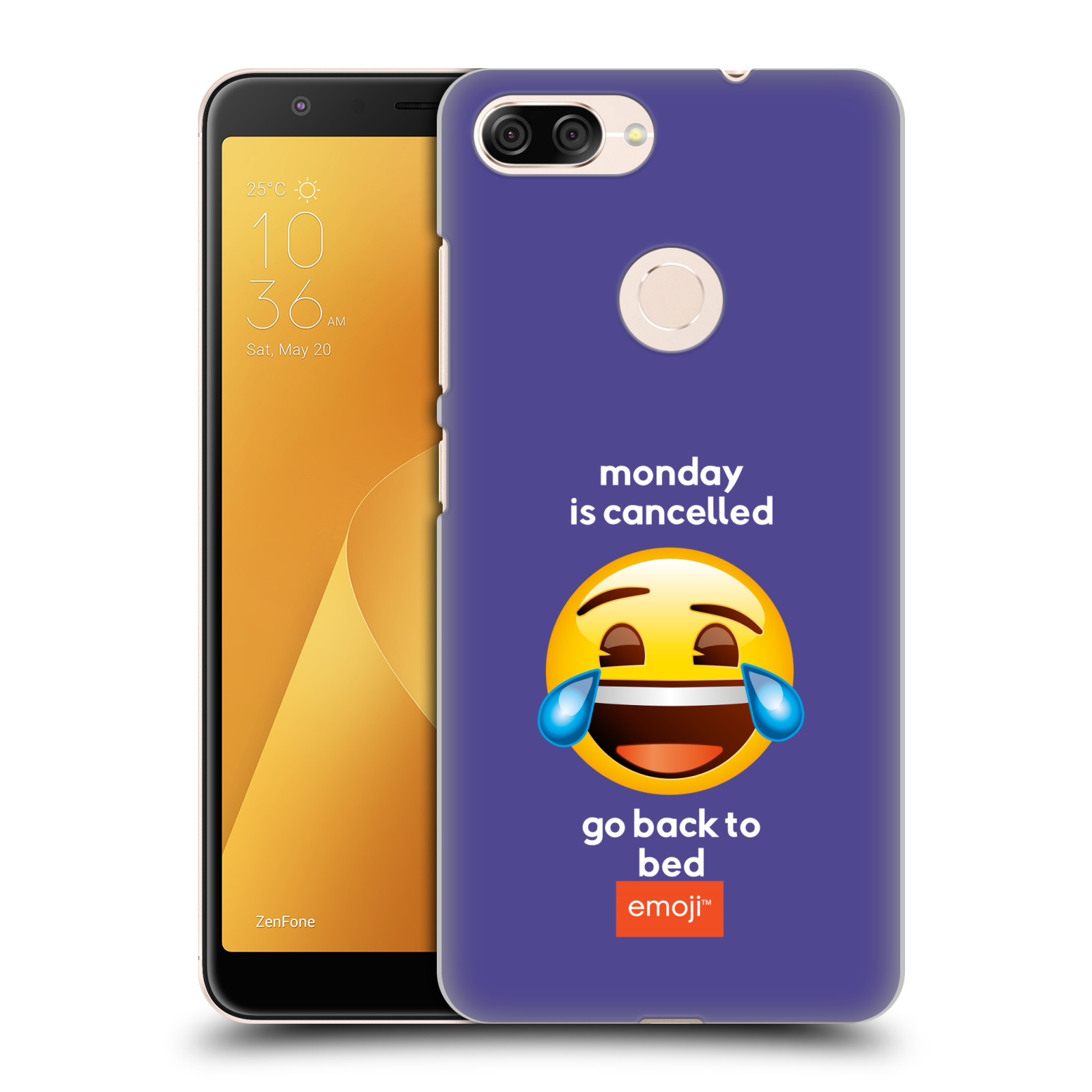 Pouzdro na mobil ASUS ZENFONE Max Plus M1 - HEAD CASE - Emoji smějící se smajlík pondělí