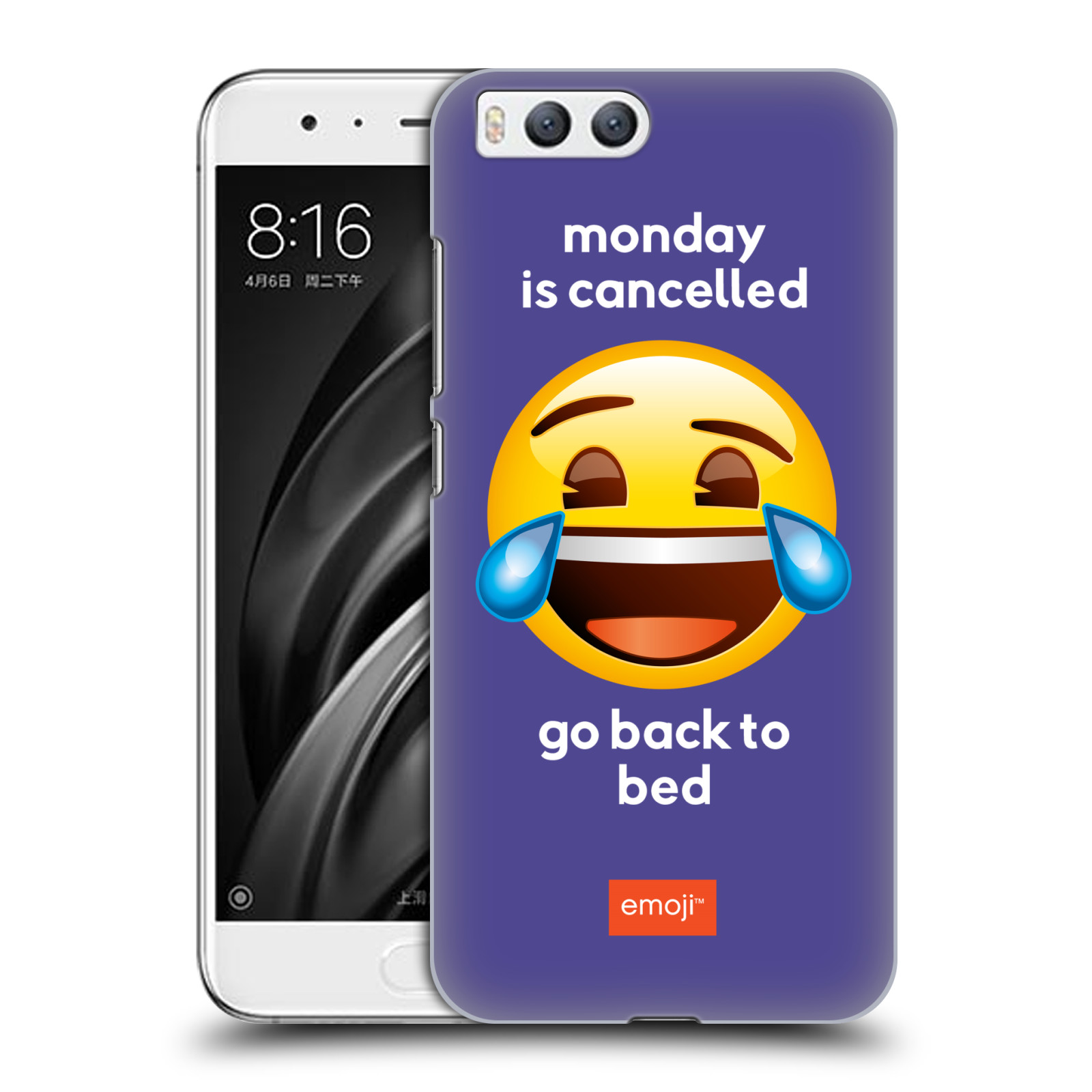 Pouzdro na mobil Xiaomi MI6 - HEAD CASE - Emoji smějící se smajlík pondělí