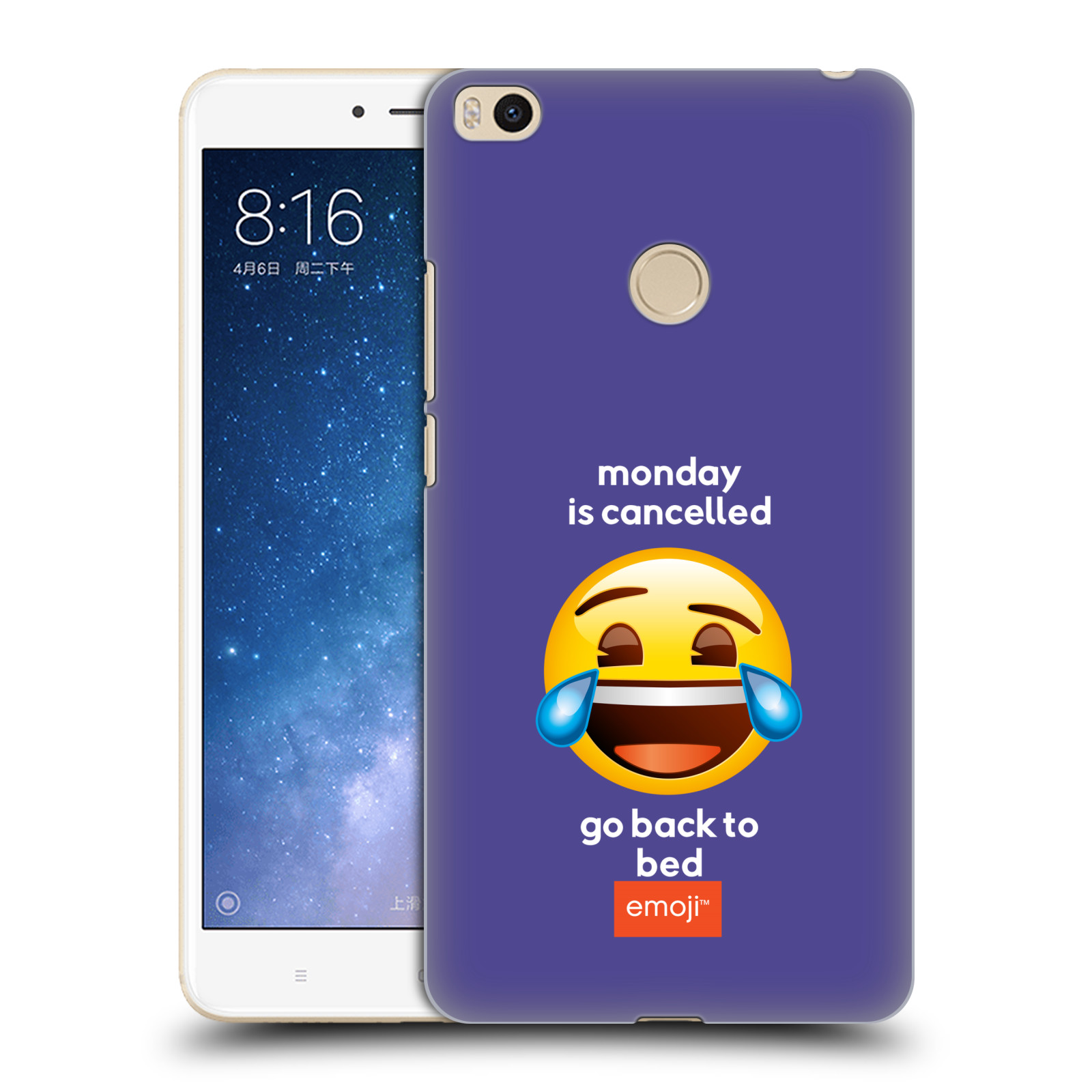 Pouzdro na mobil Xiaomi Mi Max 2 - HEAD CASE - Emoji smějící se smajlík pondělí
