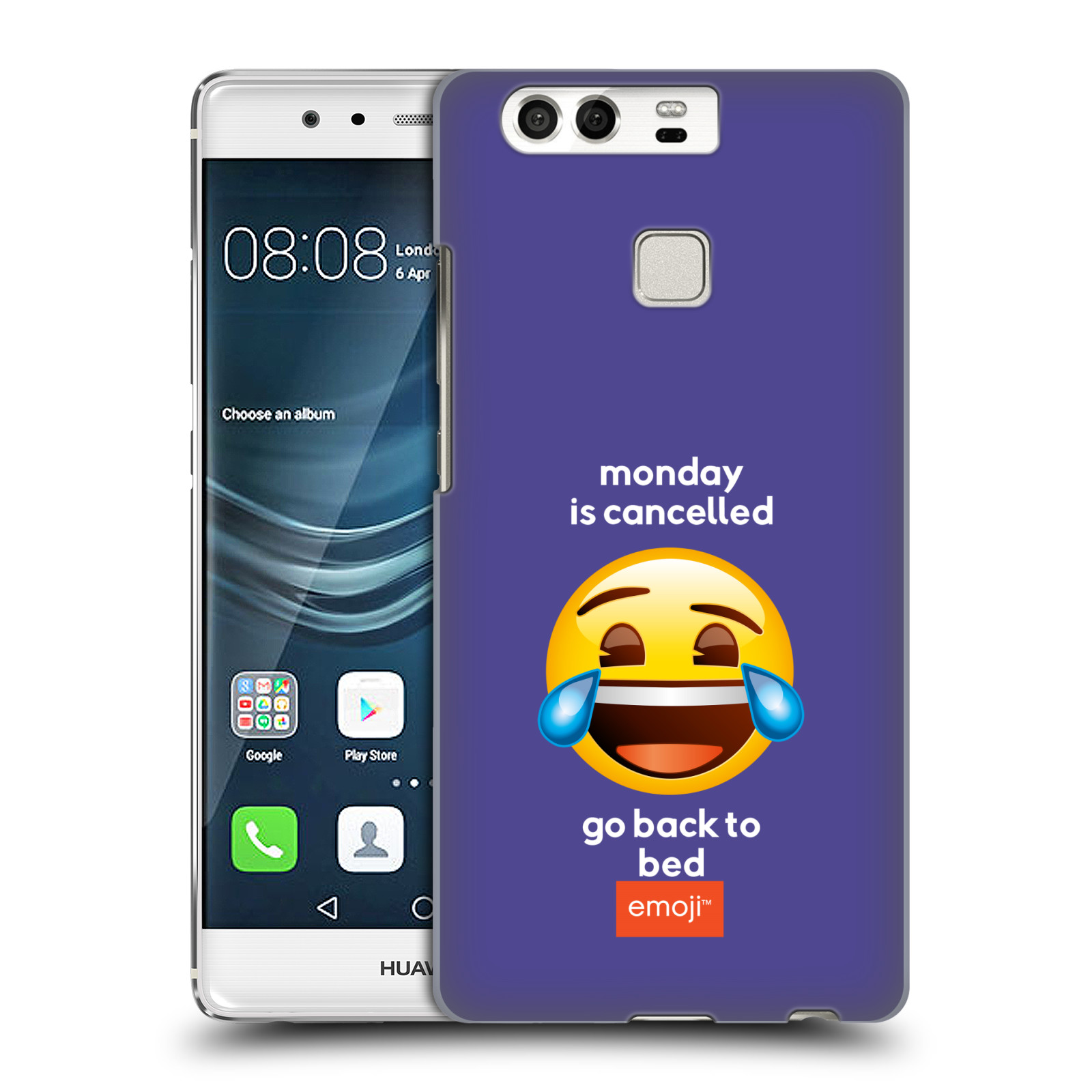 Pouzdro na mobil Huawei P9 / P9 DUAL SIM - HEAD CASE - Emoji smějící se smajlík pondělí