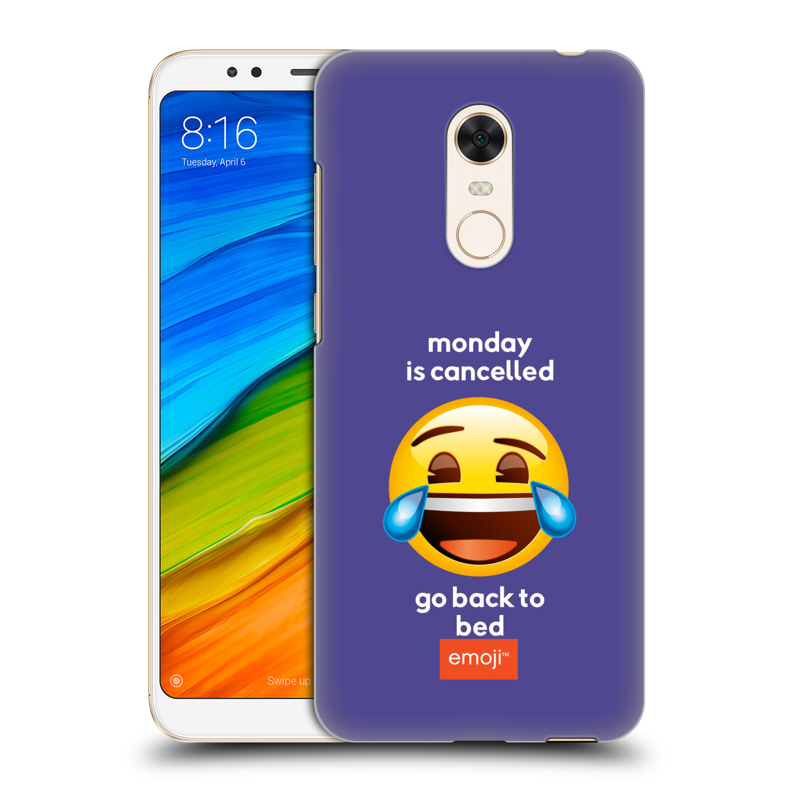Pouzdro na mobil Xiaomi Redmi 5 PLUS (REDMI 5+) - HEAD CASE - Emoji smějící se smajlík pondělí