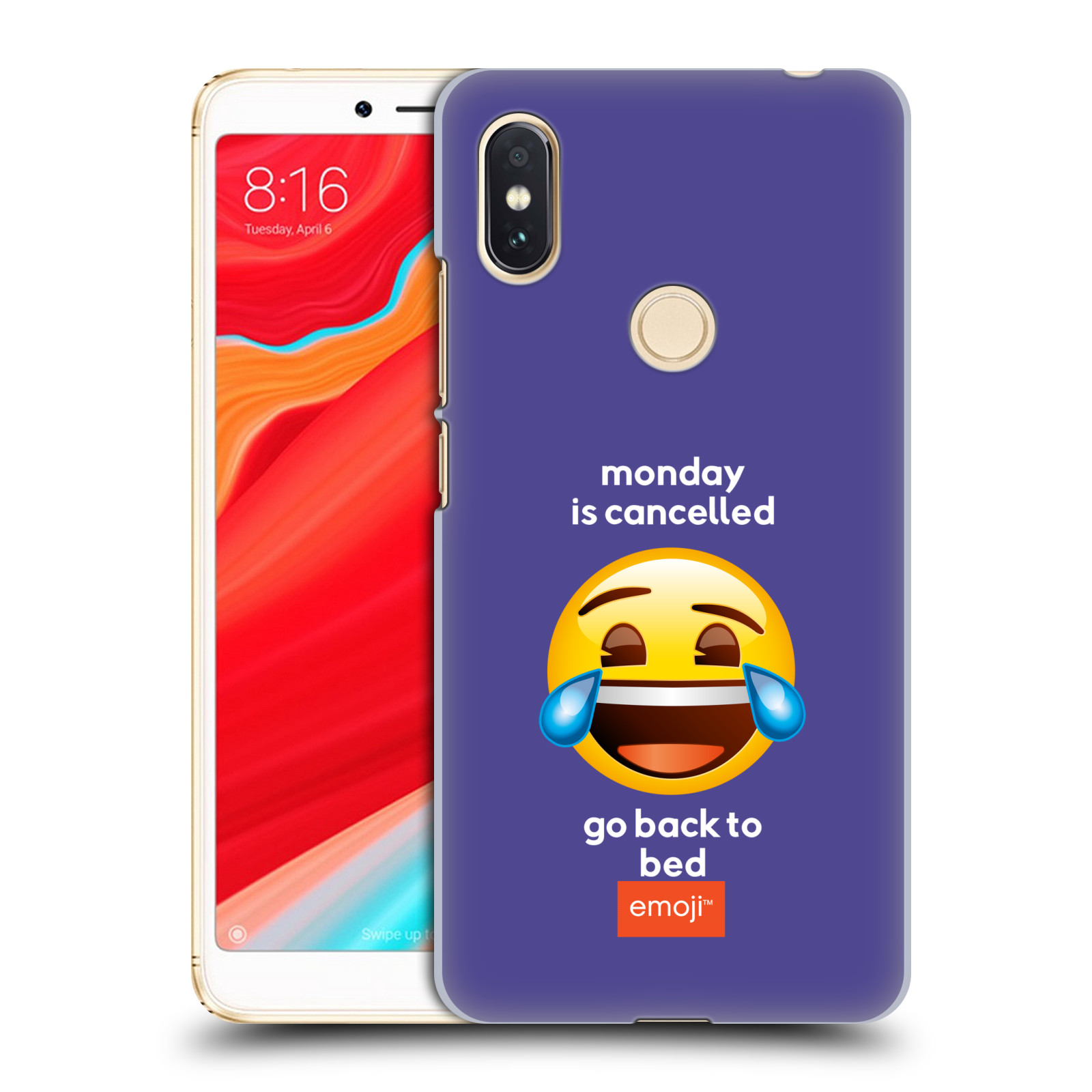 Pouzdro na mobil Xiaomi Redmi S2 - HEAD CASE - Emoji smějící se smajlík pondělí