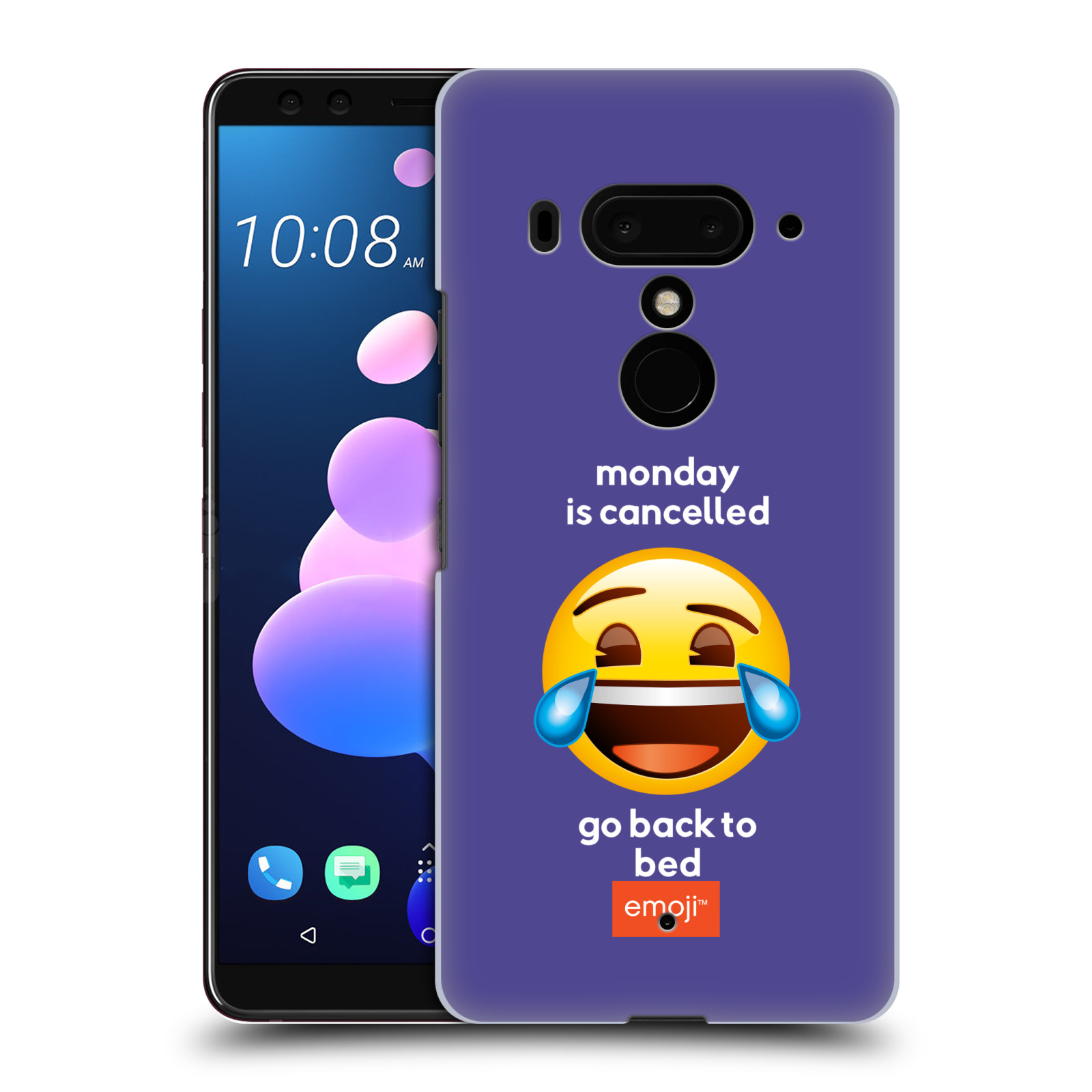 Pouzdro na mobil HTC U 12 PLUS / U 12+ DUAL SIM - HEAD CASE - Emoji smějící se smajlík pondělí