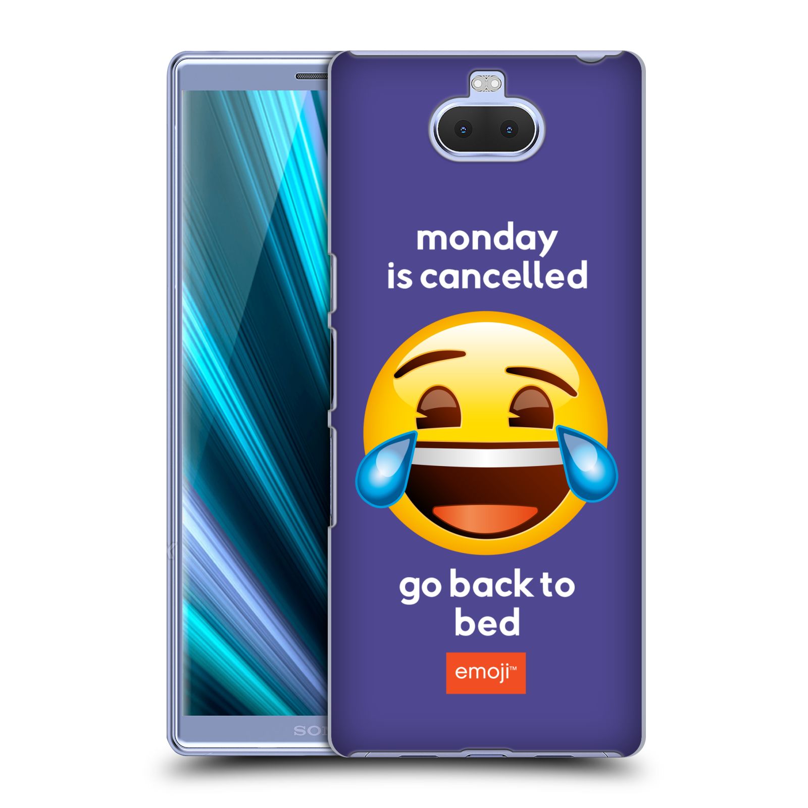 Pouzdro na mobil Sony Xperia 10 - HEAD CASE - Emoji smějící se smajlík pondělí