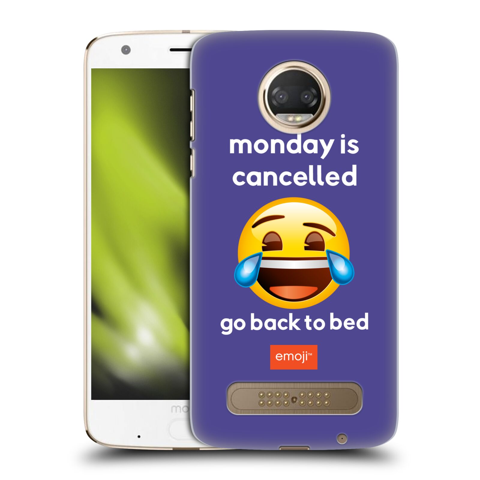 Pouzdro na mobil Motorola Moto Z2 PLAY - HEAD CASE - Emoji smějící se smajlík pondělí