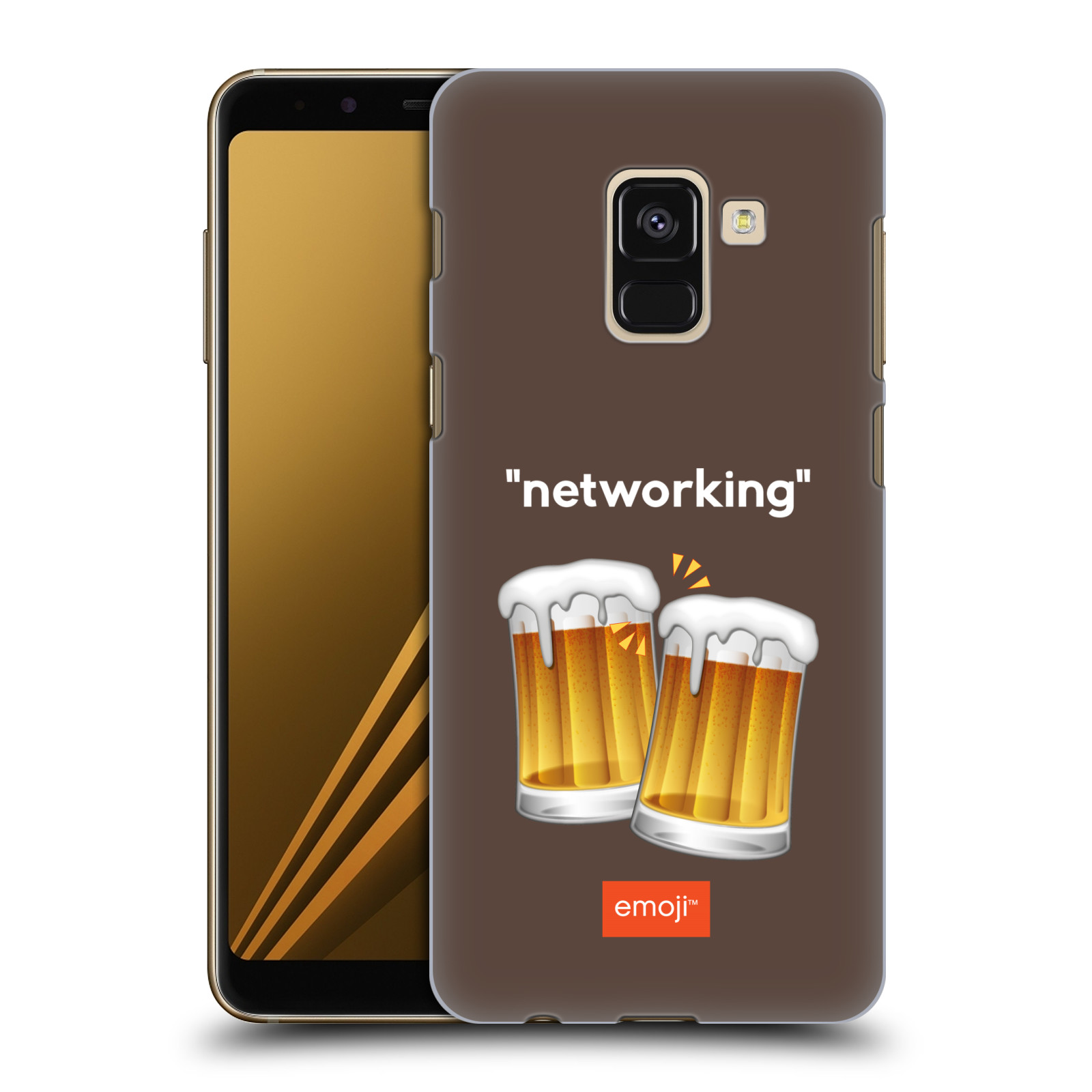 Pouzdro na mobil Samsung Galaxy A8+ 2018, A8 PLUS 2018 - HEAD CASE - Emoji smajlíci jdeme na pivo