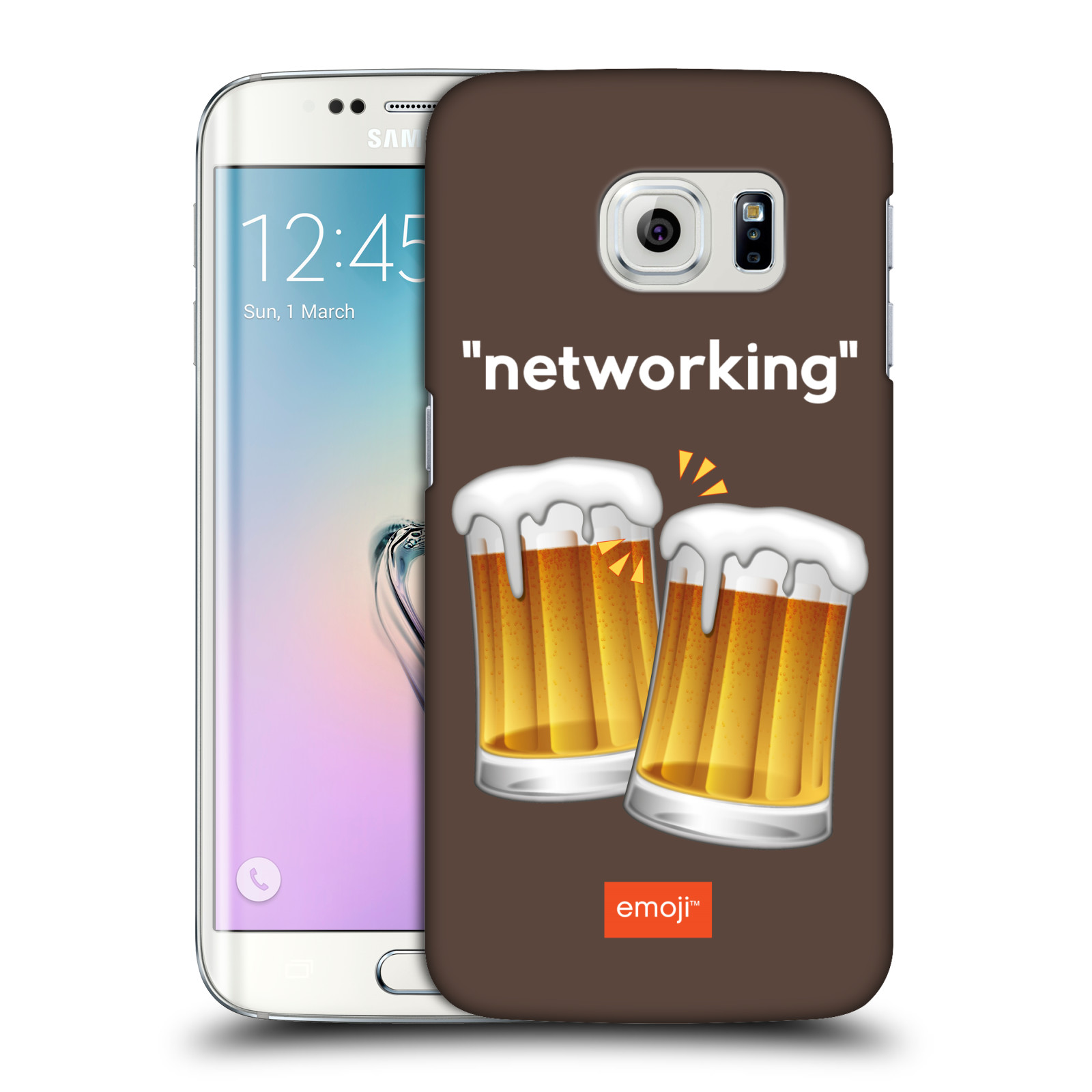 Pouzdro na mobil Samsung Galaxy S6 EDGE - HEAD CASE - Emoji smajlíci jdeme na pivo