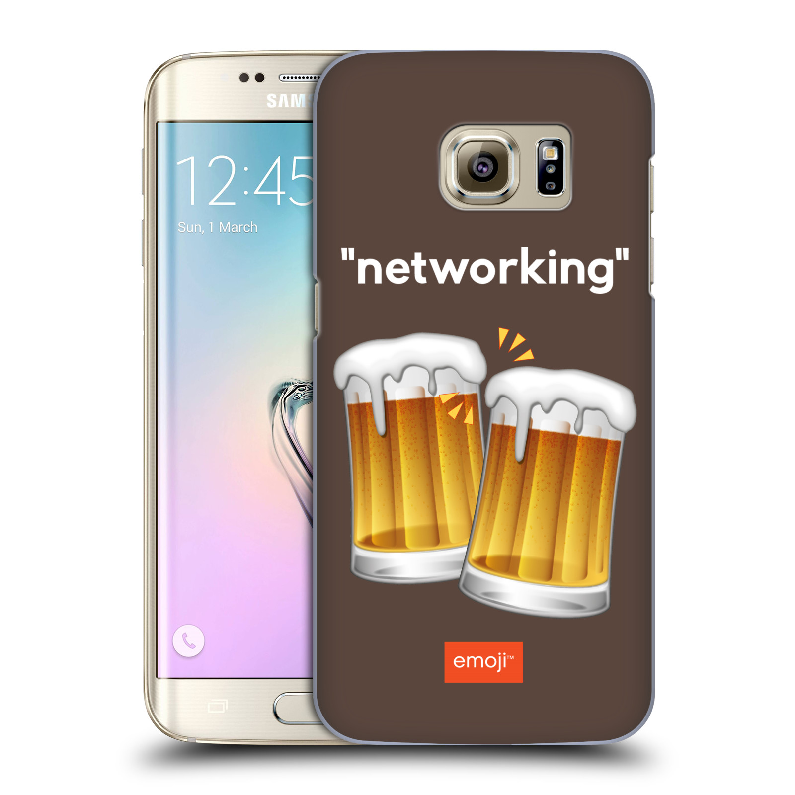 Pouzdro na mobil Samsung Galaxy S7 EDGE - HEAD CASE - Emoji smajlíci jdeme na pivo