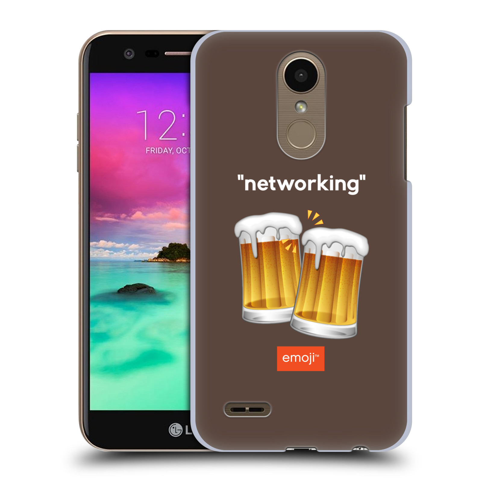 Pouzdro na mobil LG K10 2018 - HEAD CASE - Emoji smajlíci jdeme na pivo