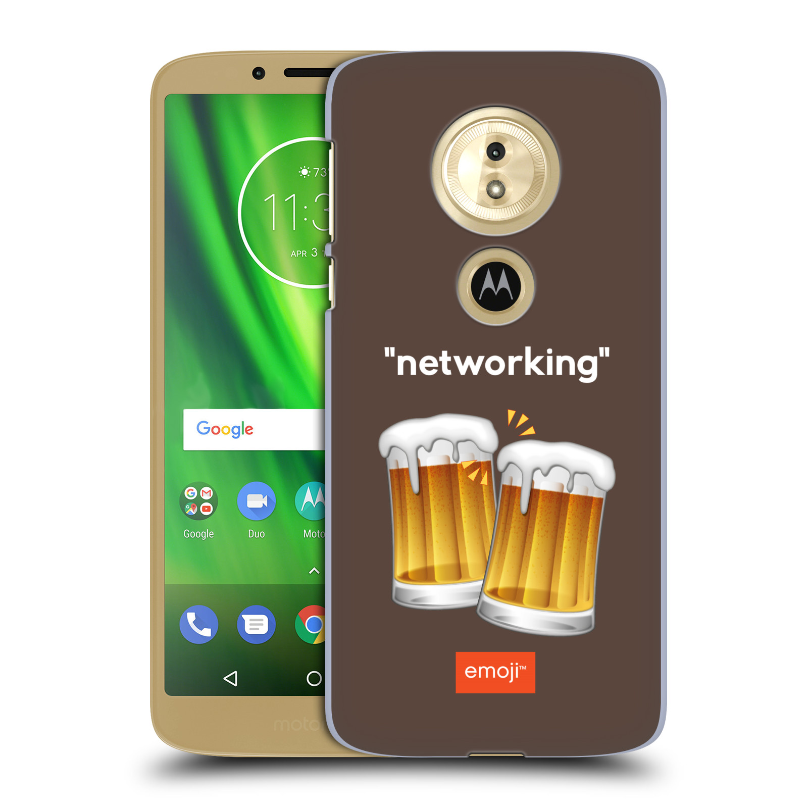 Pouzdro na mobil Motorola Moto E5 - HEAD CASE - Emoji smajlíci jdeme na pivo