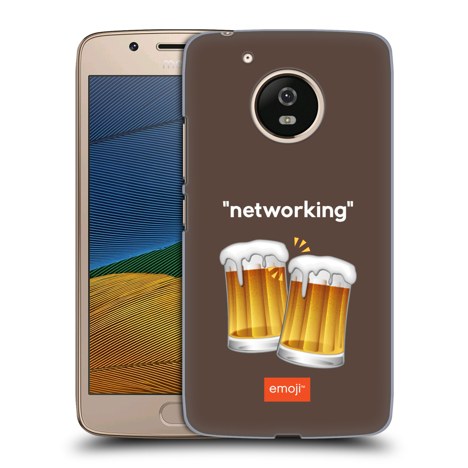 Pouzdro na mobil Lenovo Moto G5 - HEAD CASE - Emoji smajlíci jdeme na pivo