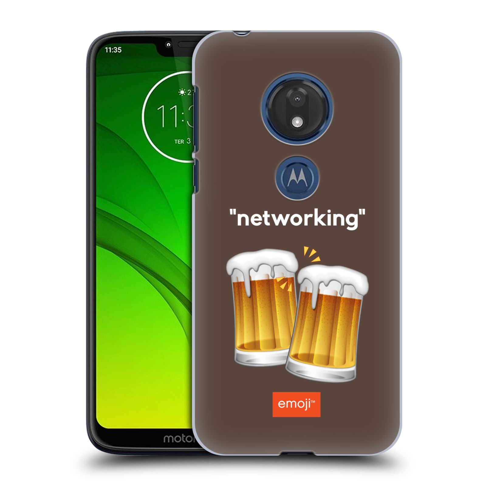 Pouzdro na mobil Motorola Moto G7 Play - HEAD CASE - Emoji smajlíci jdeme na pivo