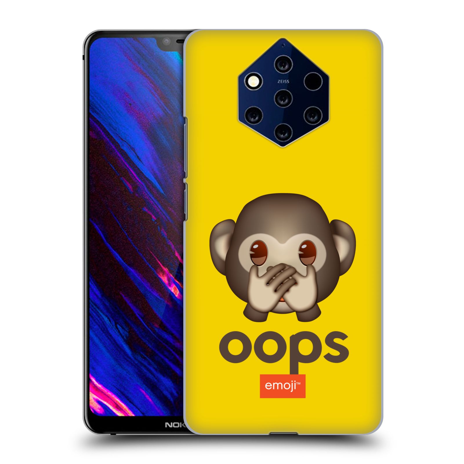 Pouzdro na mobil NOKIA 9 PureView - HEAD CASE - Emoji opička Oops
