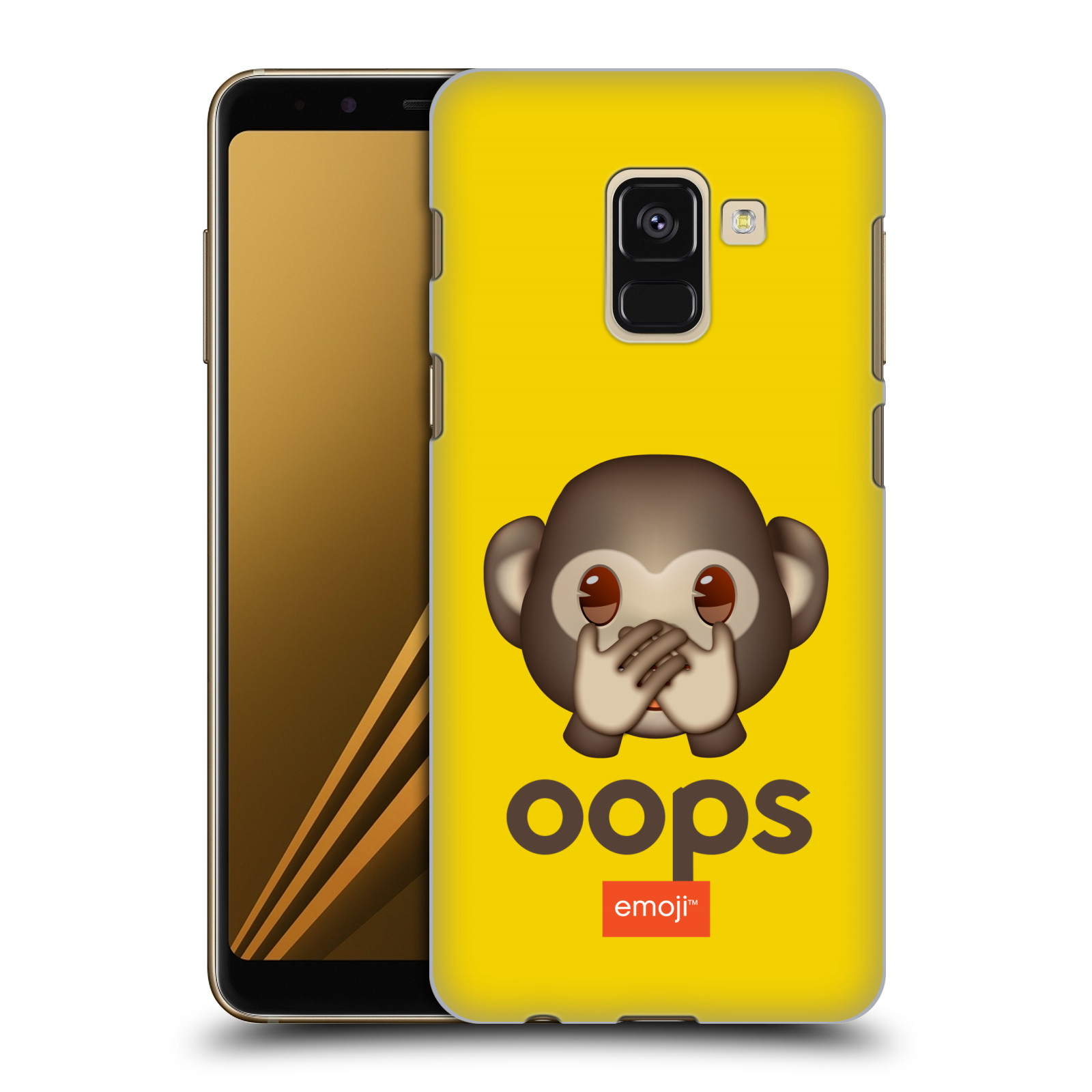 Pouzdro na mobil Samsung Galaxy A8+ 2018, A8 PLUS 2018 - HEAD CASE - Emoji opička Oops