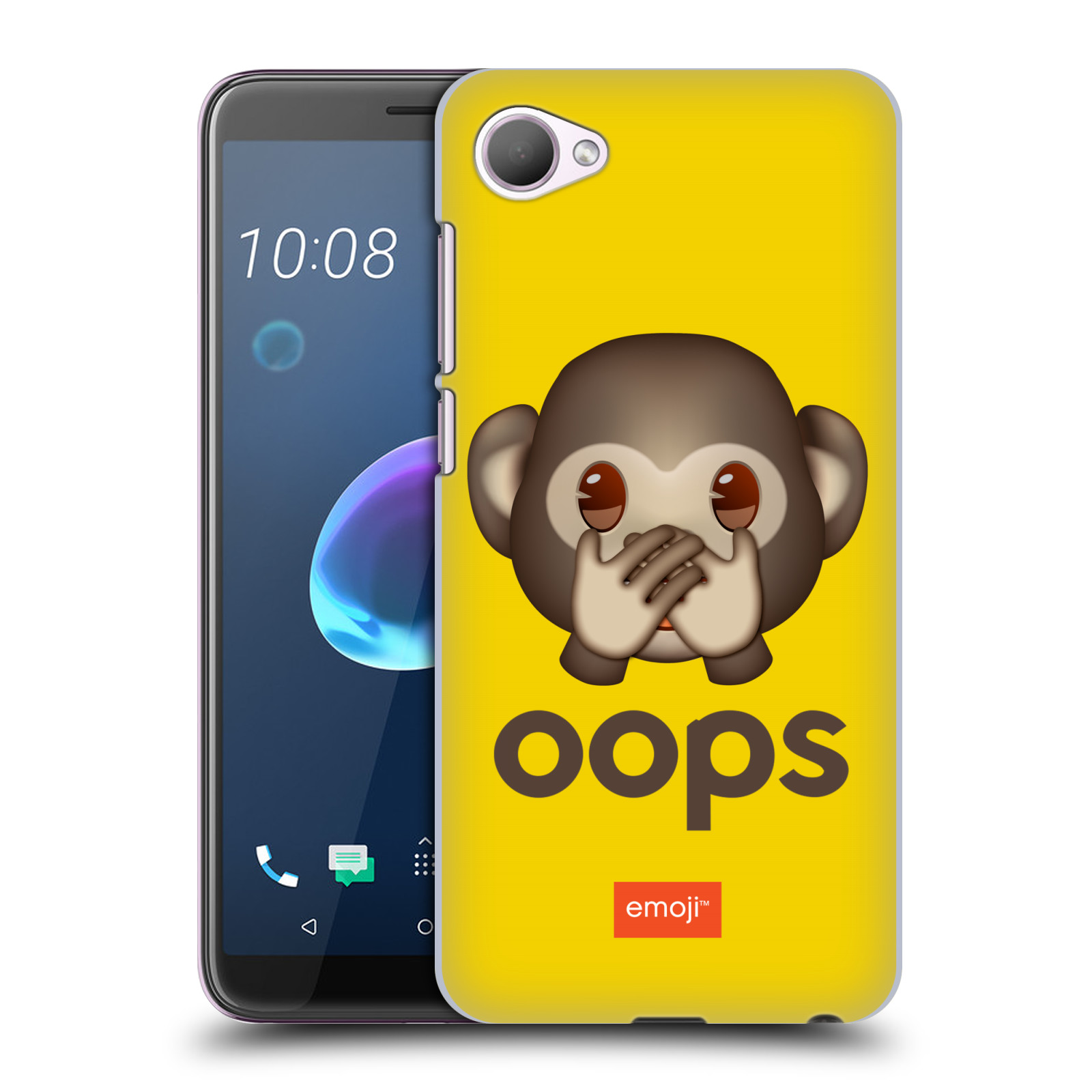 Pouzdro na mobil HTC Desire 12 / Desire 12 DUAL SIM - HEAD CASE - Emoji opička Oops