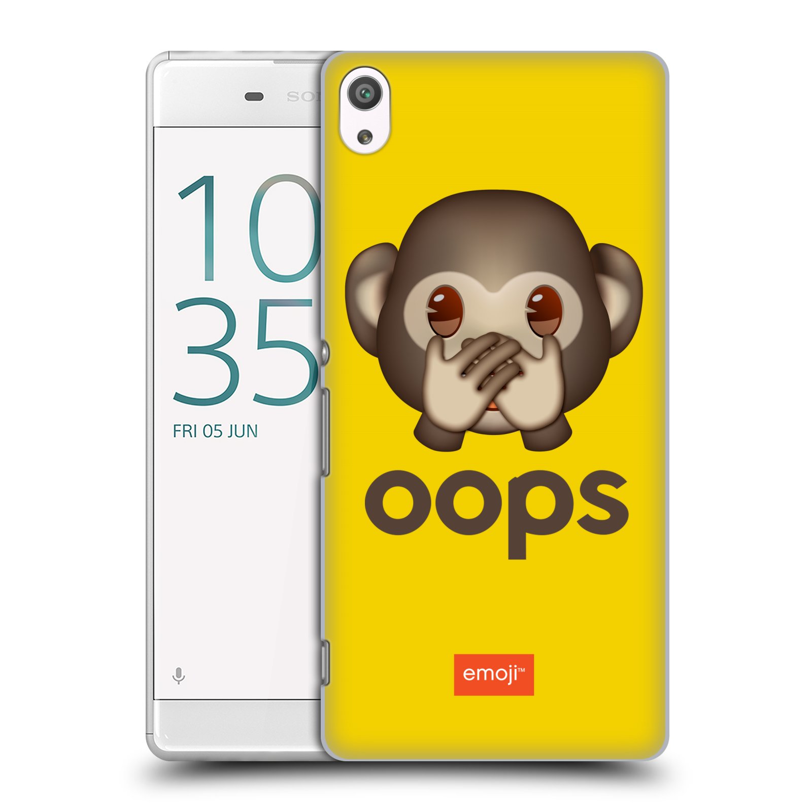 Pouzdro na mobil Sony Xperia XA ULTRA - HEAD CASE - Emoji opička Oops